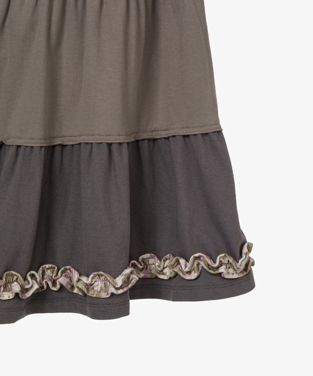 에이이에이이(AEAE) HELLO KITTY TIERED FRILL SKIRT [BROWN]