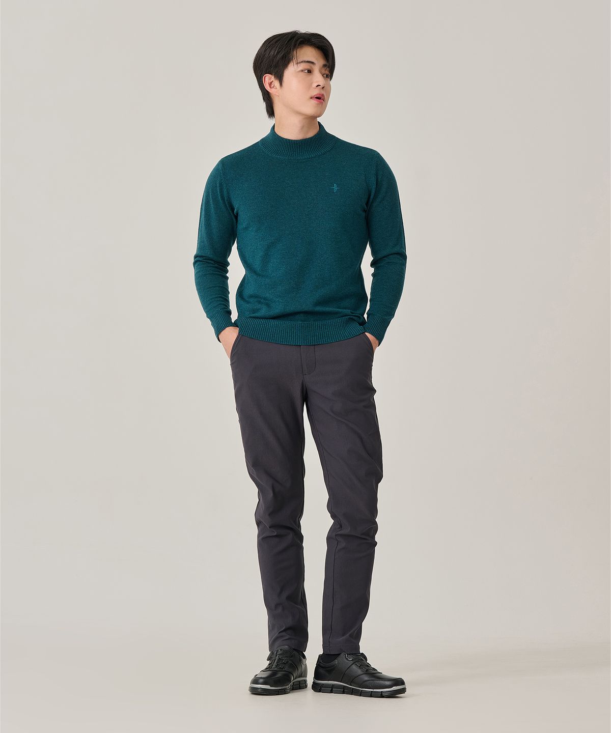 빌트모아(BILTMORE) 남성 트윌 브러시 기모 스트레이트핏 팬츠