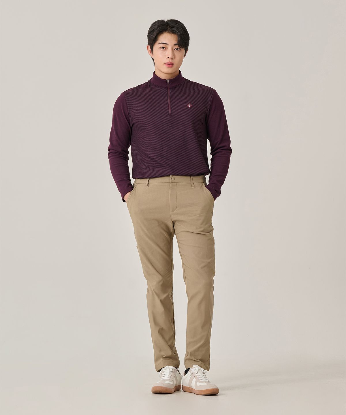 빌트모아(BILTMORE) 남성 트윌 브러시 기모 스트레이트핏 팬츠