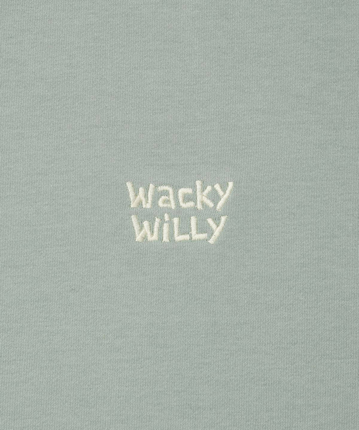 와키윌리(WACKY WILLY) 소로나 스몰 로고 맨투맨 민트