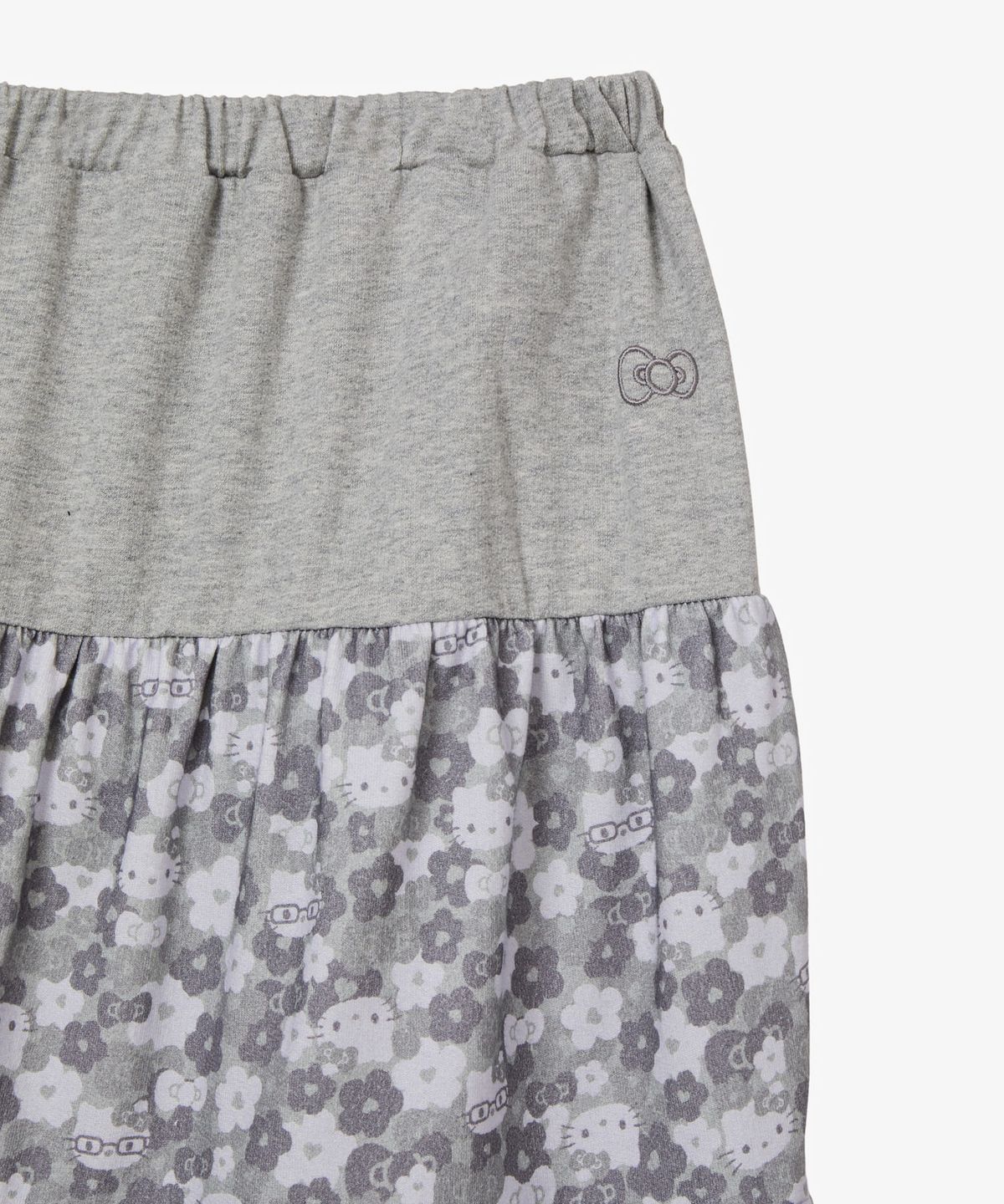 에이이에이이(AEAE) HELLO KITTY TIERED FRILL SKIRT [MELANGE GREY]