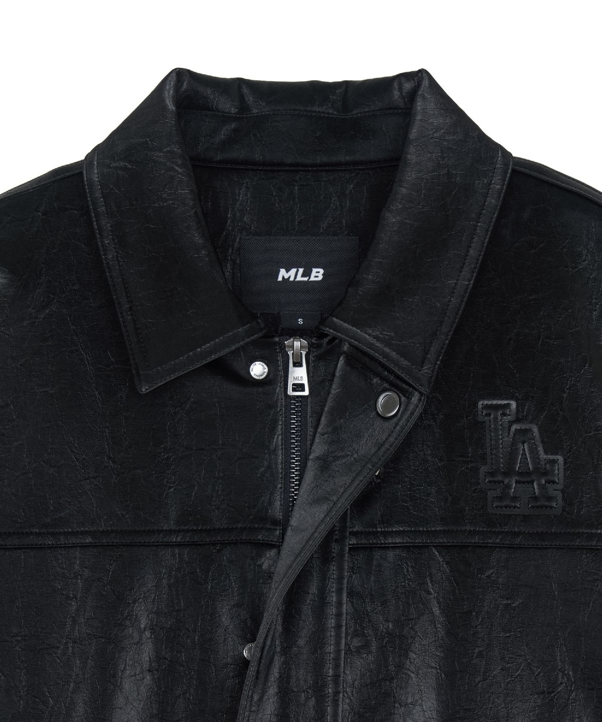 엠엘비(MLB) 여성 유광 자켓 LA (Black)