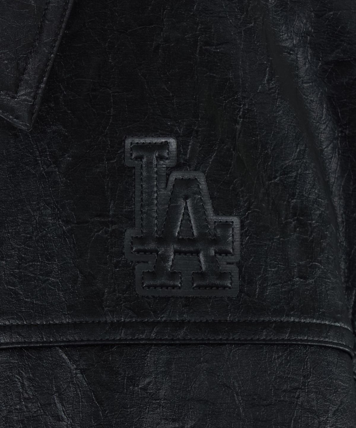 엠엘비(MLB) 여성 유광 자켓 LA (Black)
