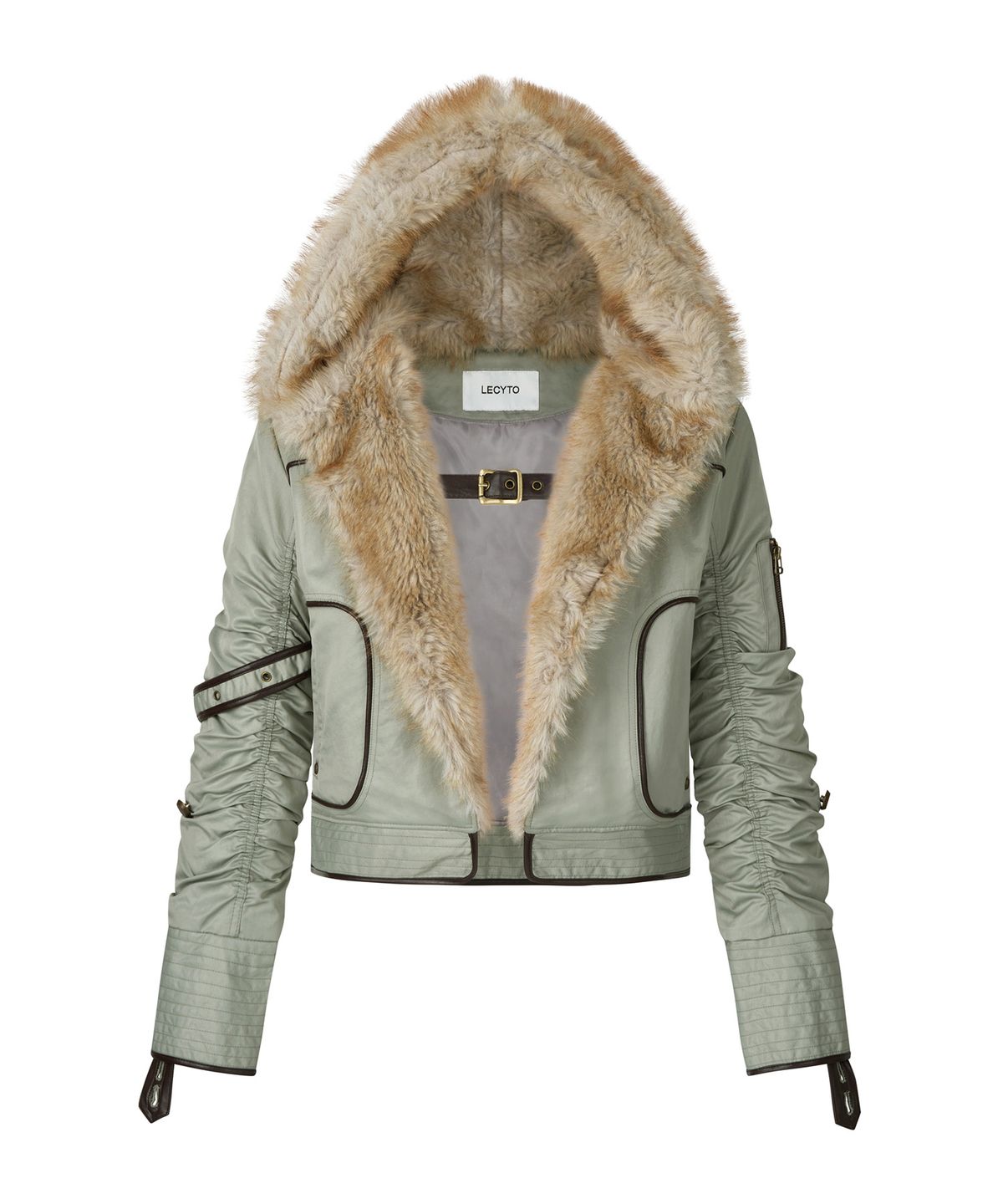 레씨토(LECYTO) Fur Flight Jacket_[L.Khaki]