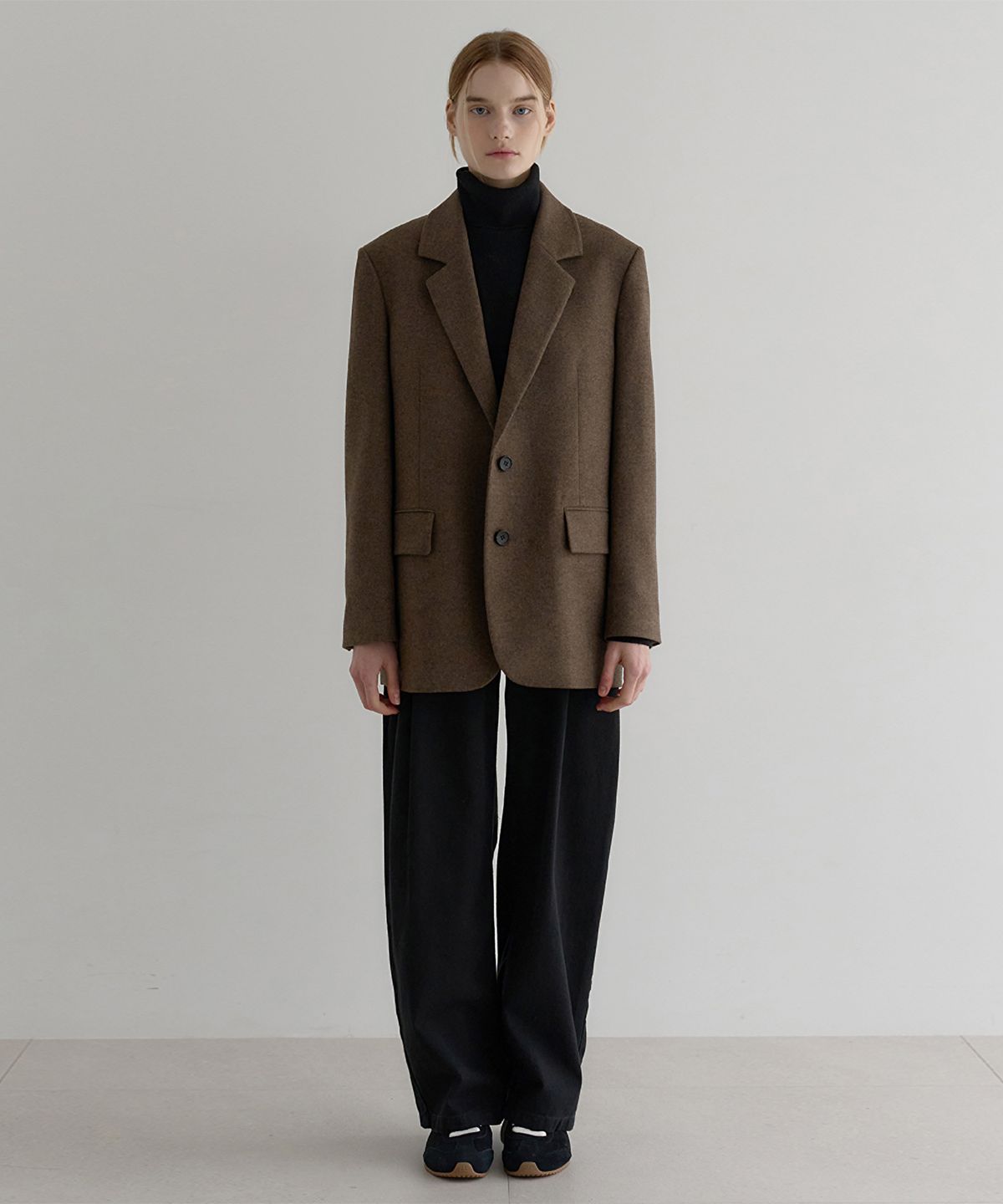 닐바이피(NILBY P) Relax-fit basic jacket Brown [N6AJK01]