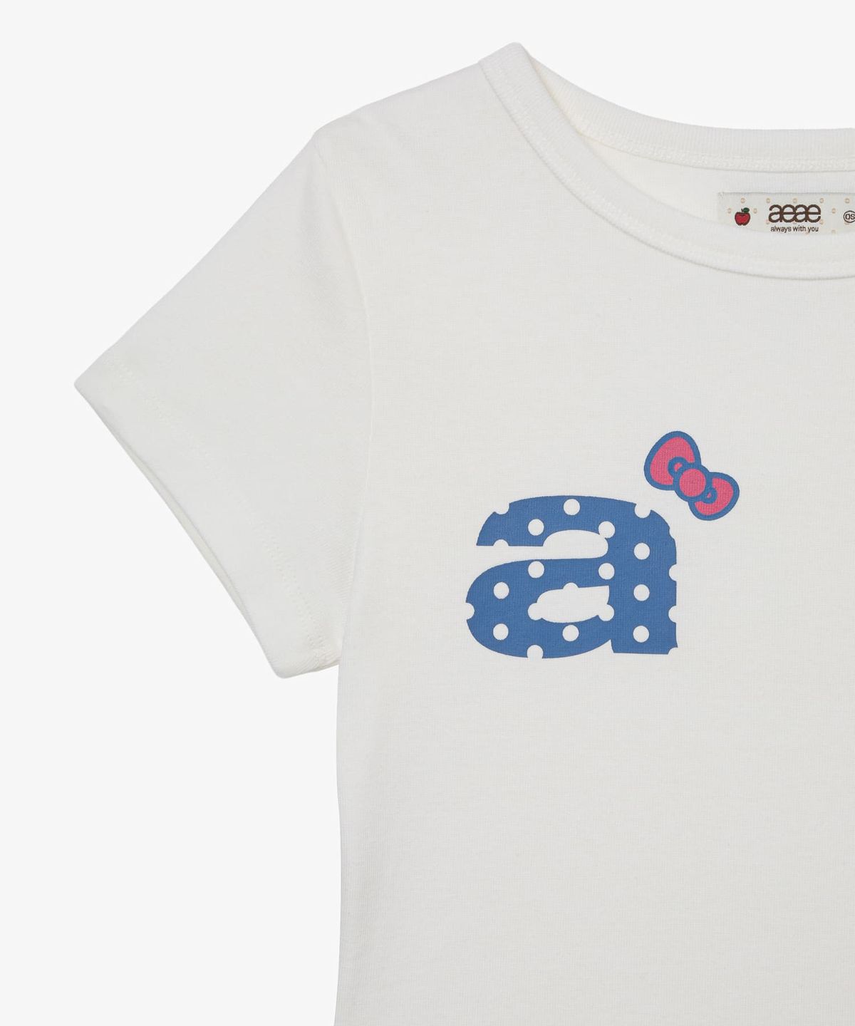 에이이에이이(AEAE) HELLO KITTY DOT SMALL LETTER TEE [WHITE]