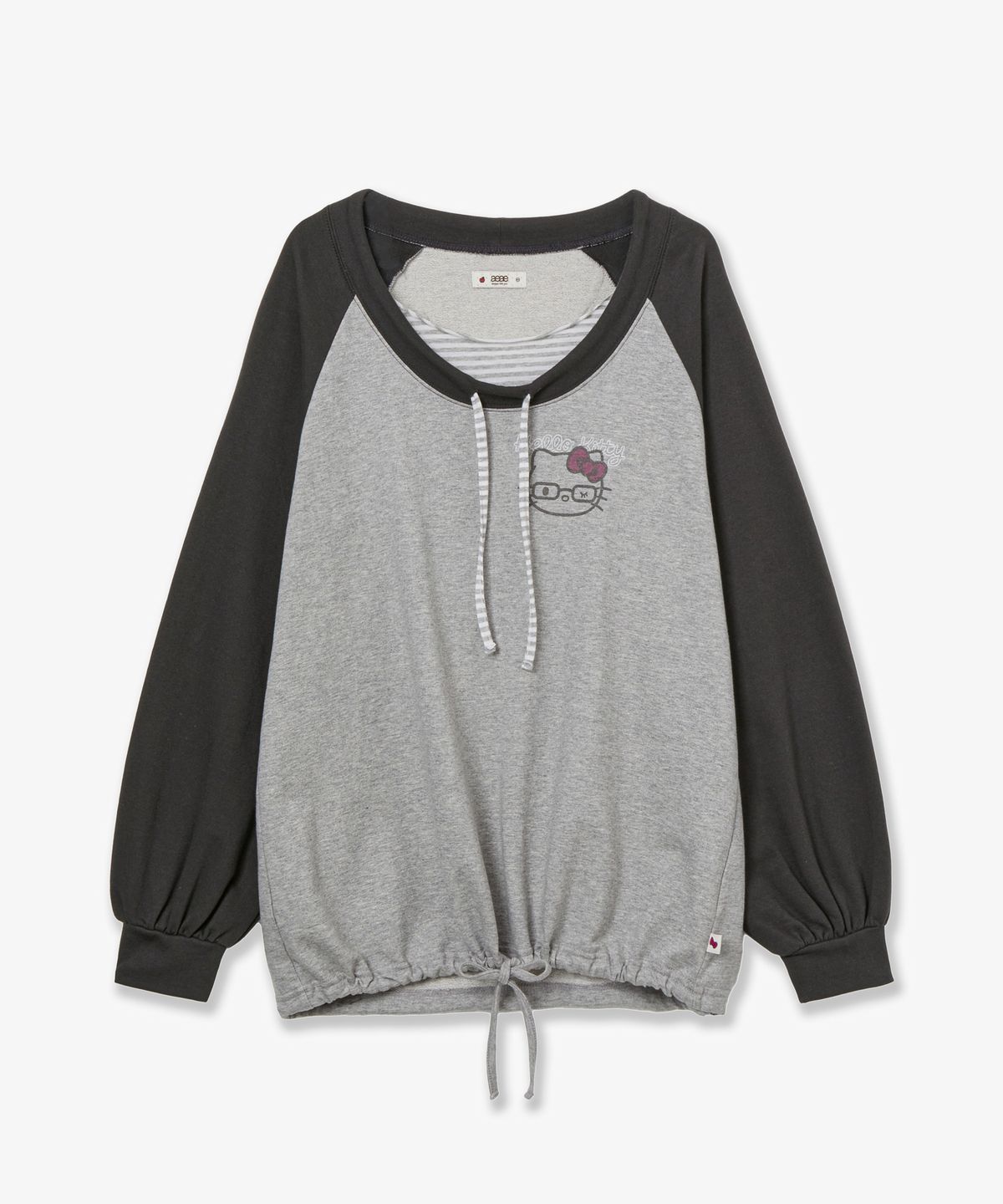 에이이에이이(AEAE) HELLO KITTY DRAWSTRING TOP [GREY]