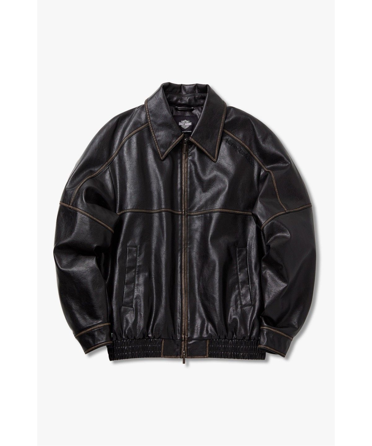 할리데이비슨 컬렉션스®(HARLEY-DAVIDSON COLLECTIONS®) 할리 빈티지 신세틱 레더 자켓 다크 브라운 HH16301001