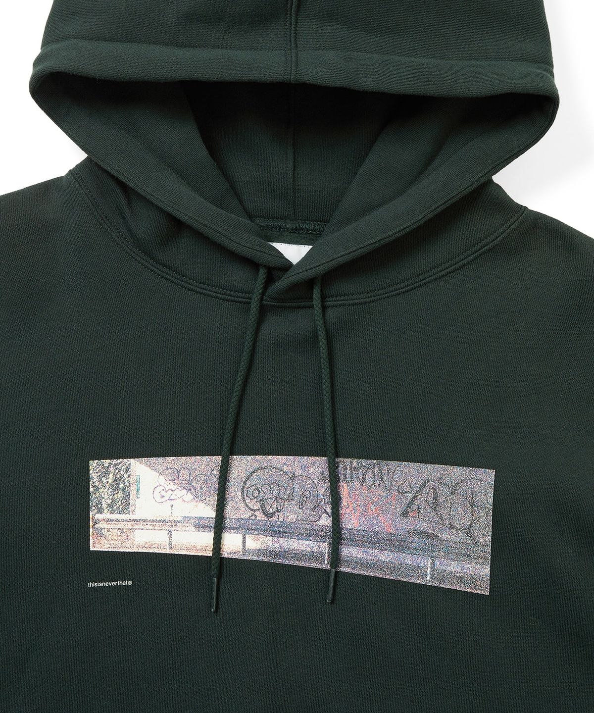 디스이즈네버댓(THISISNEVERTHAT) Wallscape Hoodie Dark Forest