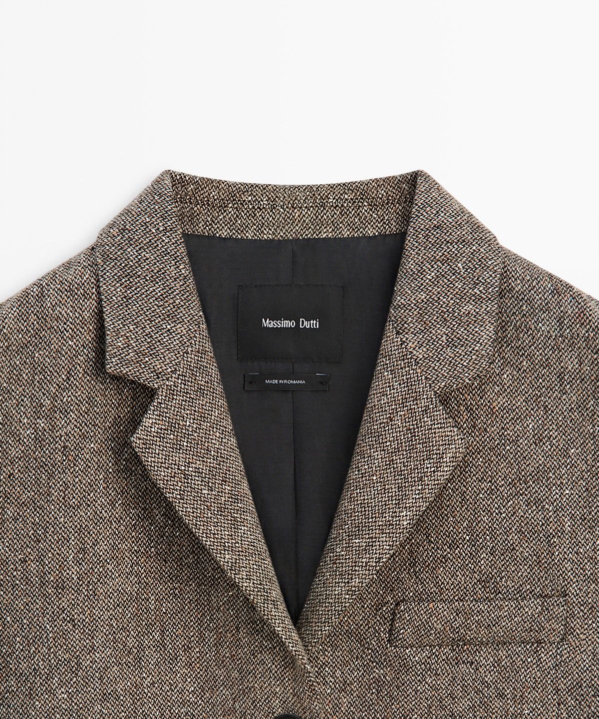 마시모두띠(MASSIMO DUTTI) 울 블렌드 크롭 블레이저