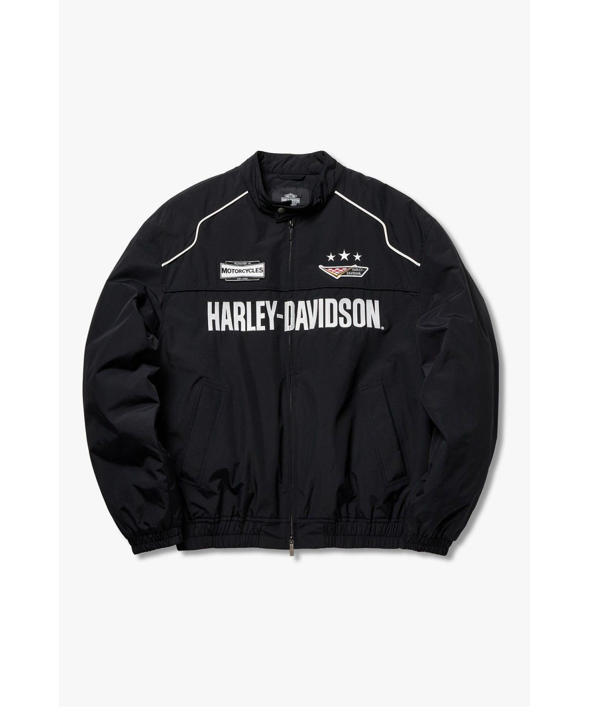 할리데이비슨 컬렉션스®(HARLEY-DAVIDSON COLLECTIONS®) 아이코닉 모토 자켓 블랙 HH16303004