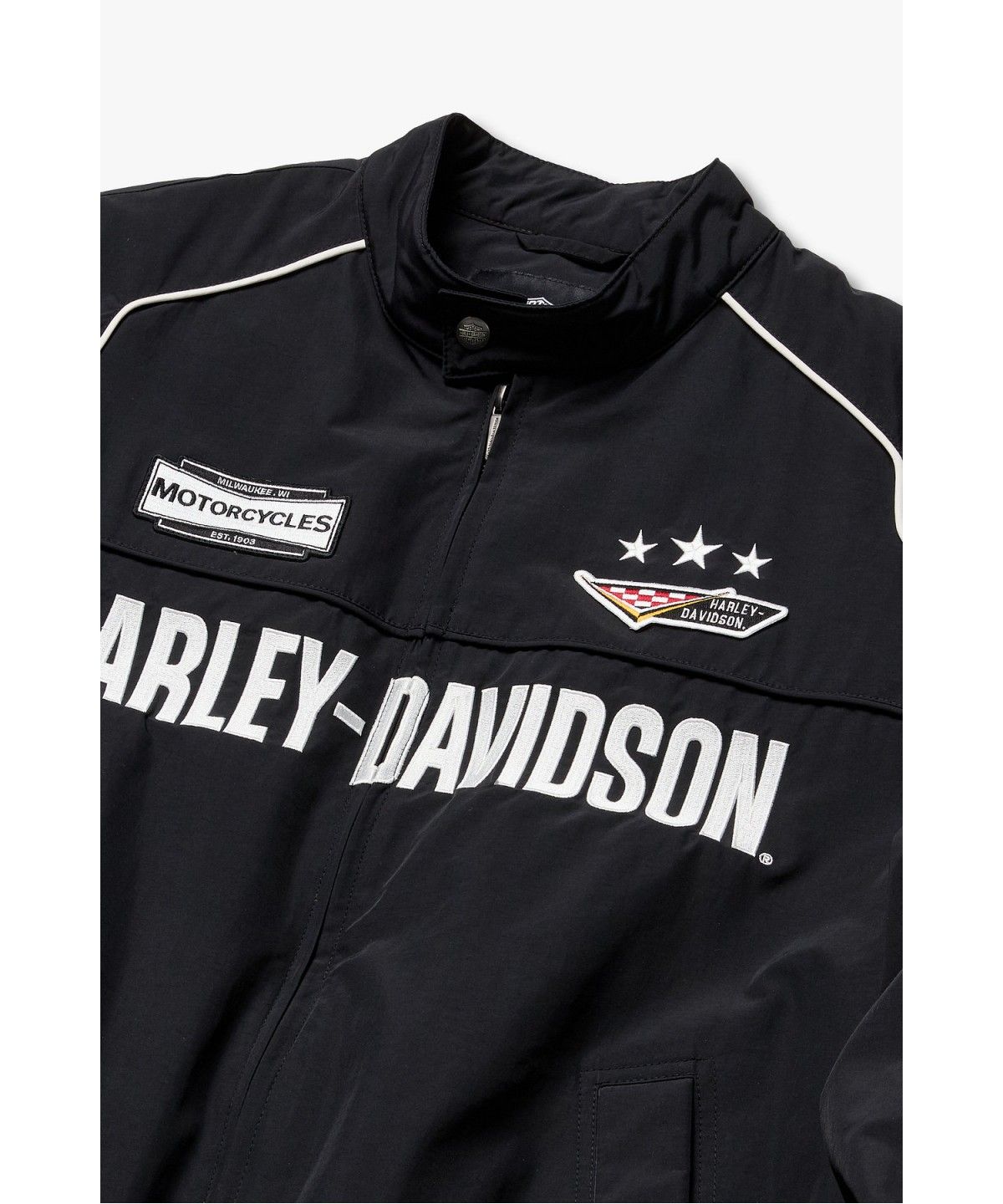 할리데이비슨 컬렉션스®(HARLEY-DAVIDSON COLLECTIONS®) 아이코닉 모토 자켓 블랙 HH16303004