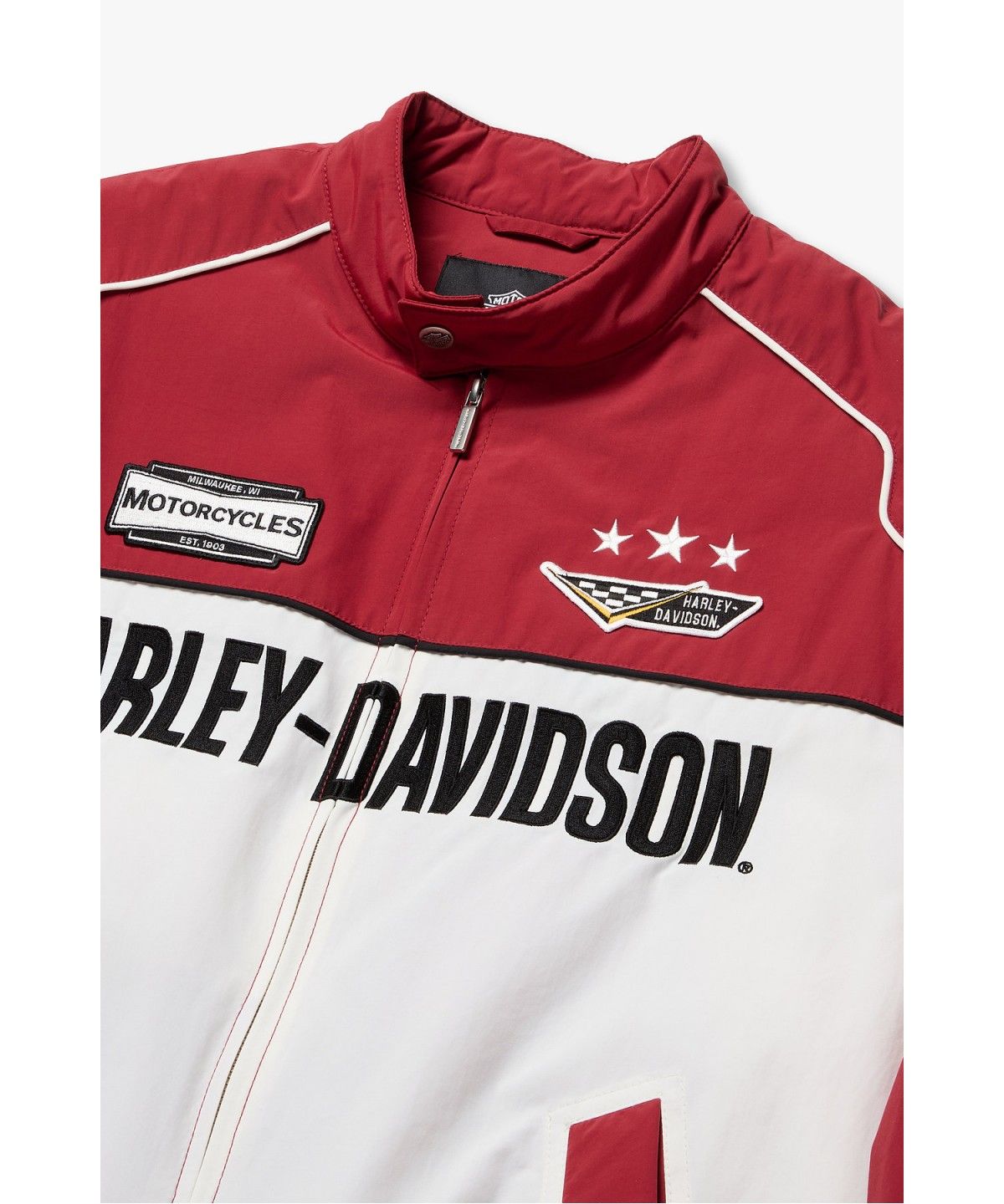 할리데이비슨 컬렉션스®(HARLEY-DAVIDSON COLLECTIONS®) 아이코닉 모토 자켓 레드 HH16303004