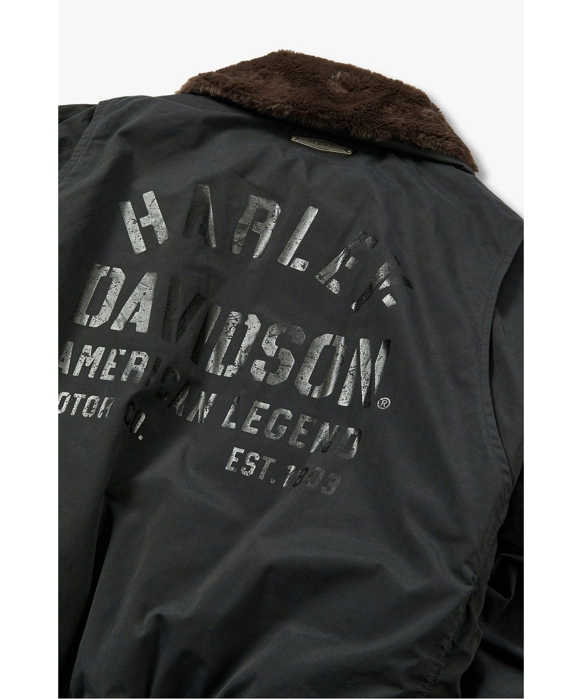 할리데이비슨 컬렉션스®(HARLEY-DAVIDSON COLLECTIONS®) 할리 코튼 플라이트 자켓 다크 그레이 HH16303003