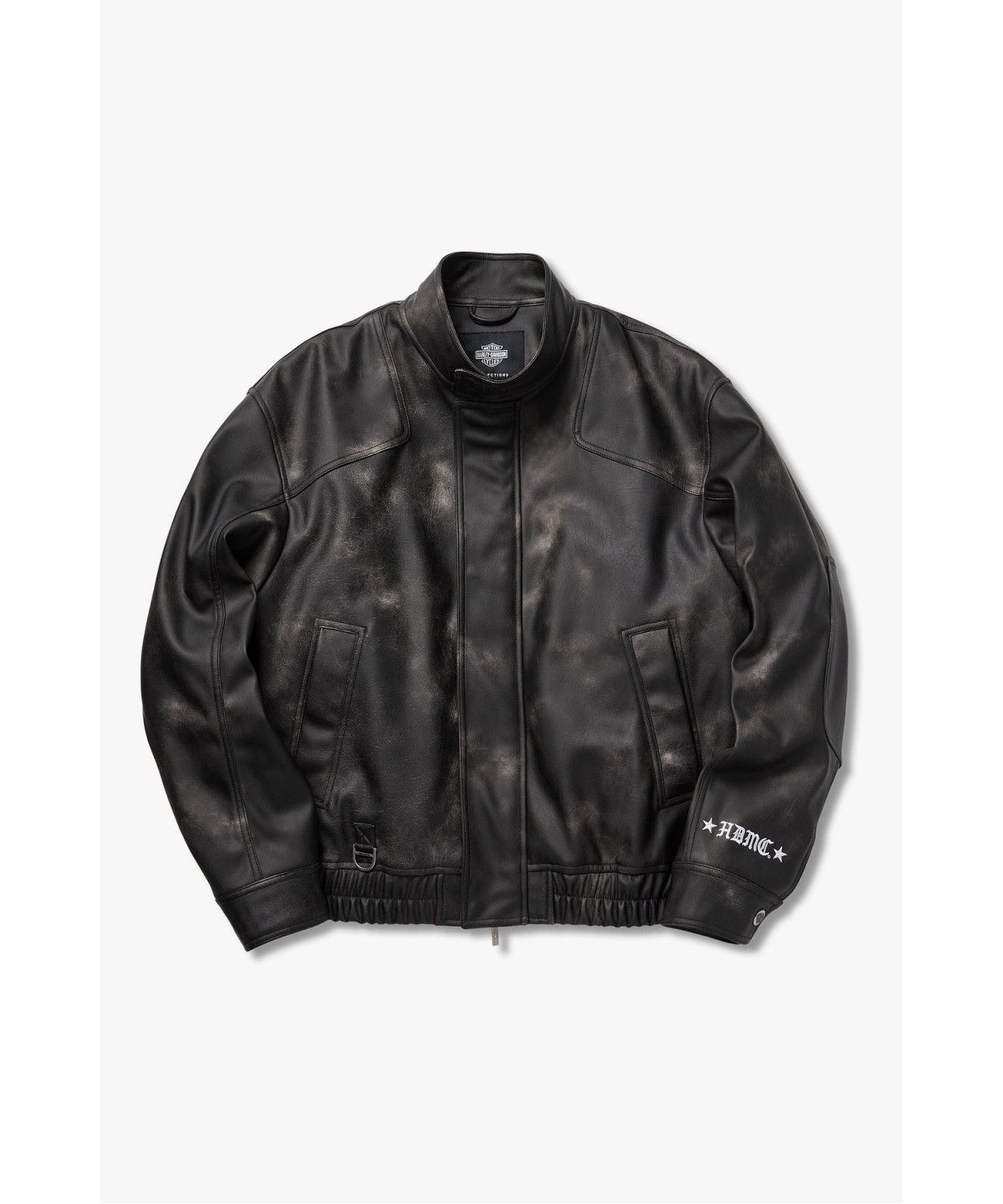 할리데이비슨 컬렉션스®(HARLEY-DAVIDSON COLLECTIONS®) 할리 스모크 레이싱 신세틱 레더 자켓 카키 브라운 HH16301002