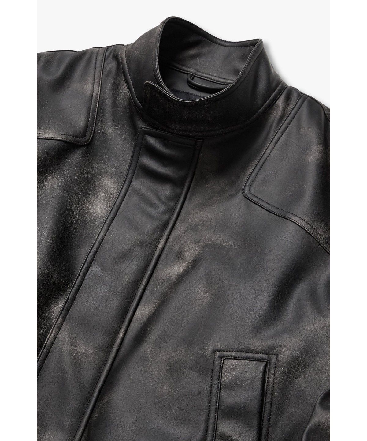 할리데이비슨 컬렉션스®(HARLEY-DAVIDSON COLLECTIONS®) 할리 스모크 레이싱 신세틱 레더 자켓 카키 브라운 HH16301002