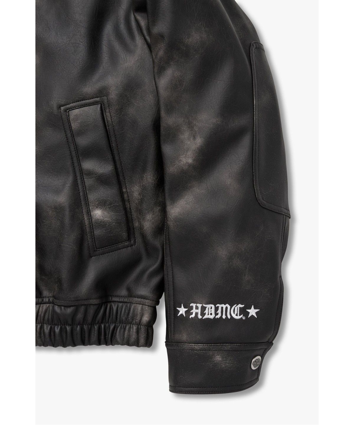 할리데이비슨 컬렉션스®(HARLEY-DAVIDSON COLLECTIONS®) 할리 스모크 레이싱 신세틱 레더 자켓 카키 브라운 HH16301002