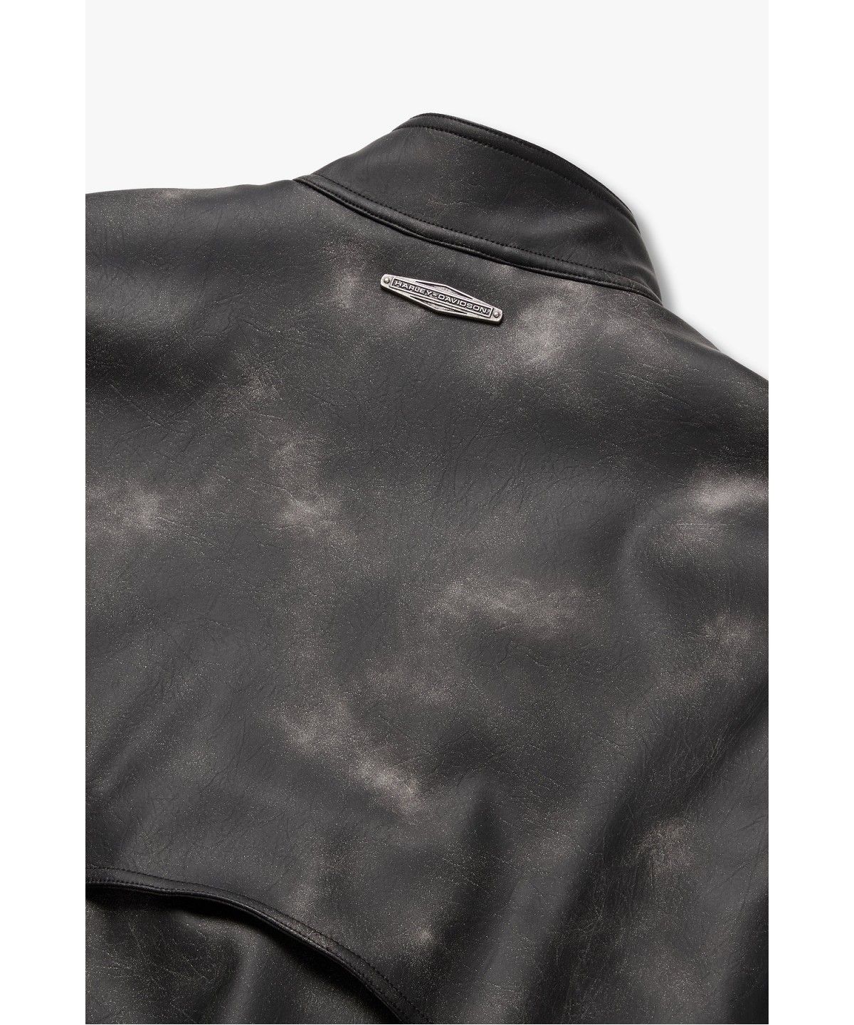 할리데이비슨 컬렉션스®(HARLEY-DAVIDSON COLLECTIONS®) 할리 스모크 레이싱 신세틱 레더 자켓 카키 브라운 HH16301002