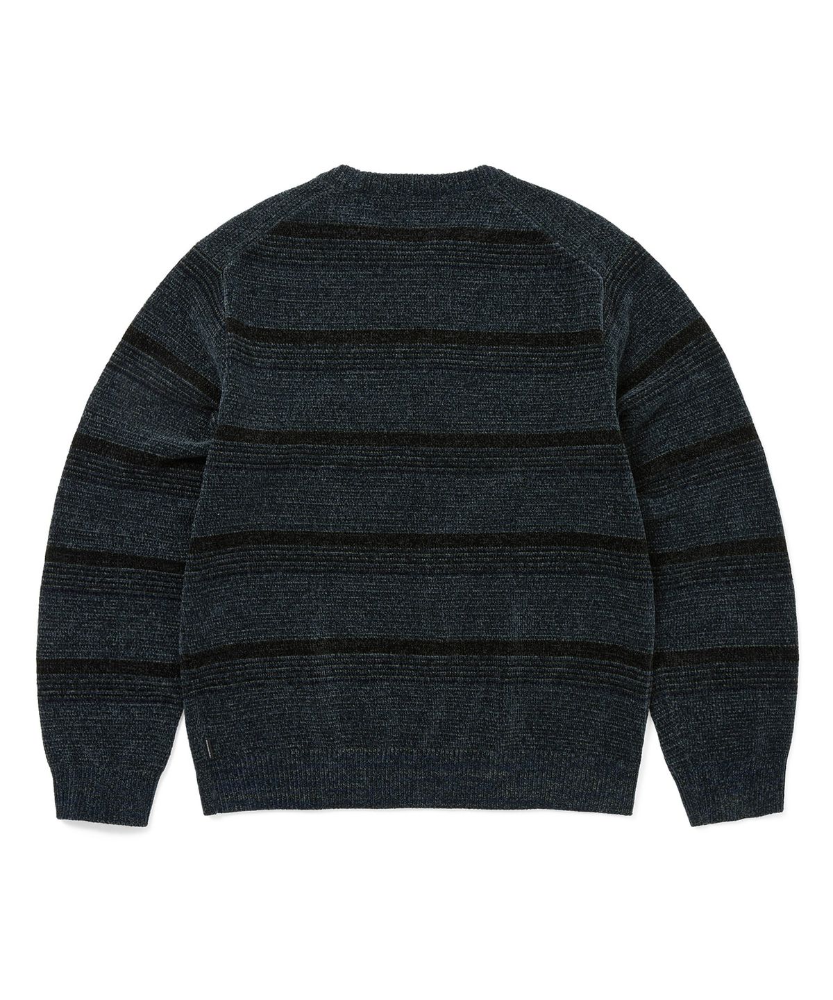 디스이즈네버댓(THISISNEVERTHAT) Striped Velvet Knit Sweater Dark Navy