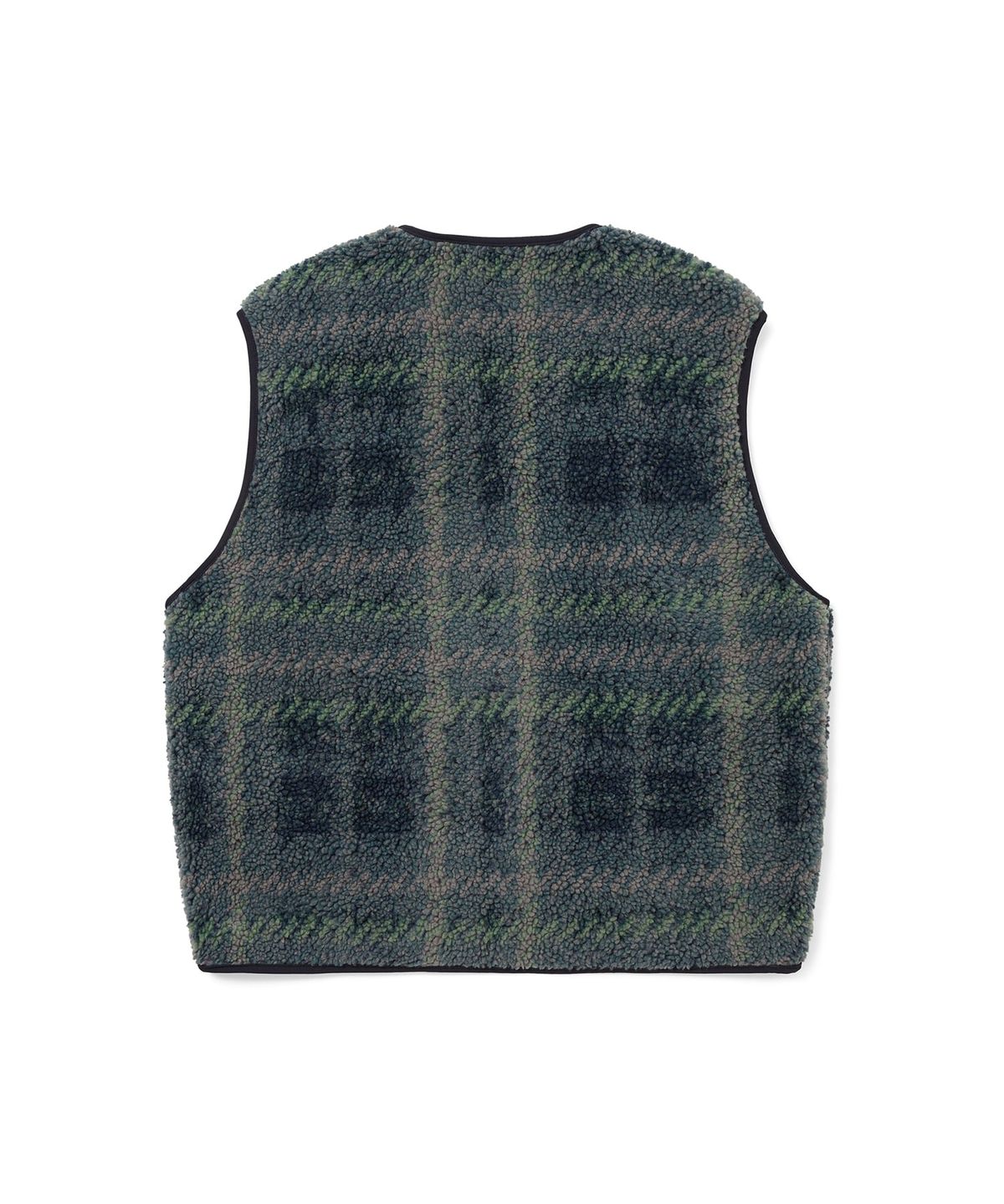 디스이즈네버댓(THISISNEVERTHAT) Fleece Check Vest Navy