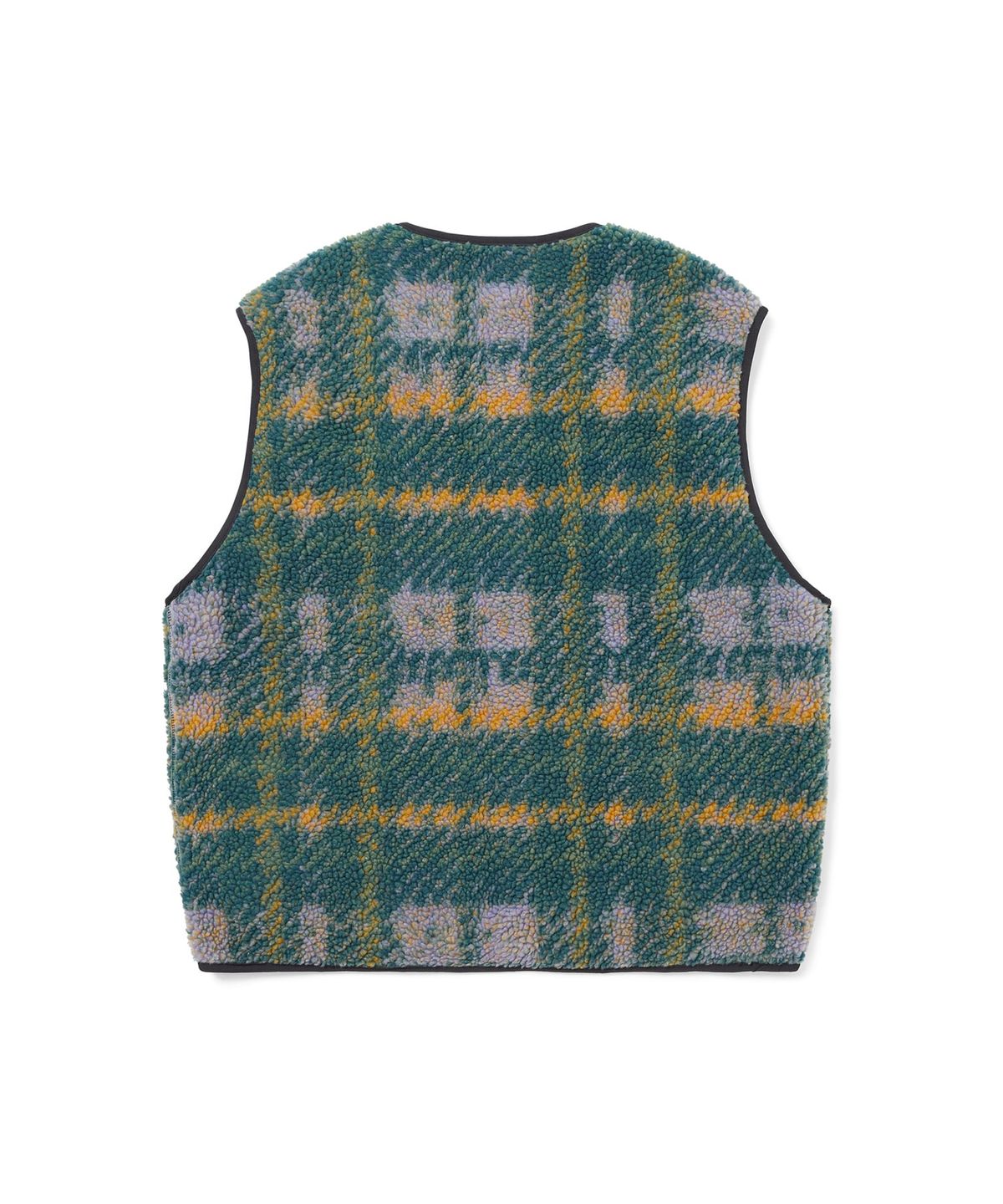 디스이즈네버댓(THISISNEVERTHAT) Fleece Check Vest Lavender