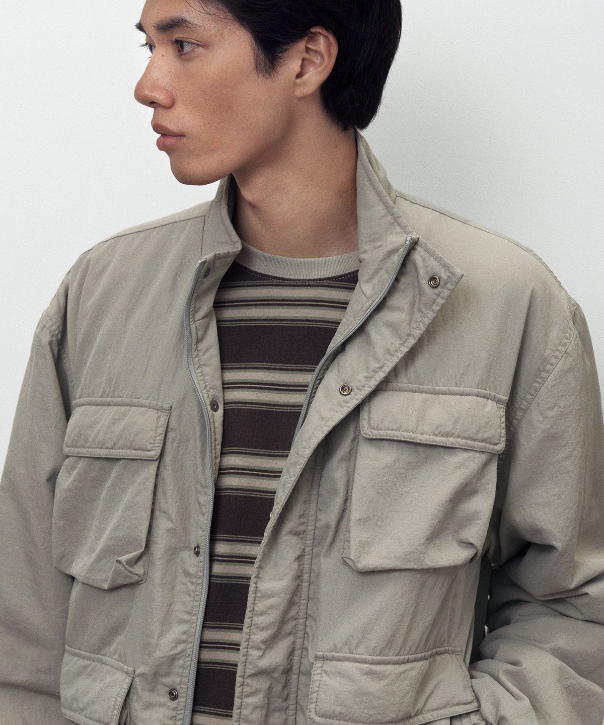 디스이즈네버댓(THISISNEVERTHAT) Sportsman Jacket Stone