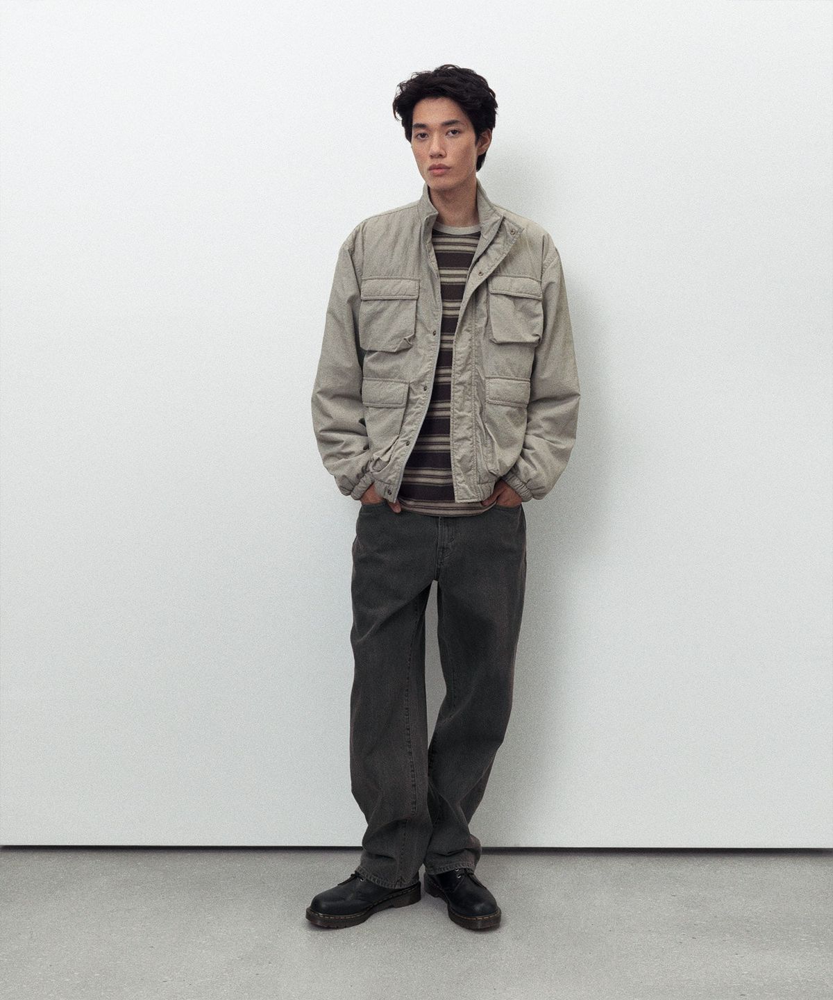 디스이즈네버댓(THISISNEVERTHAT) Sportsman Jacket Stone