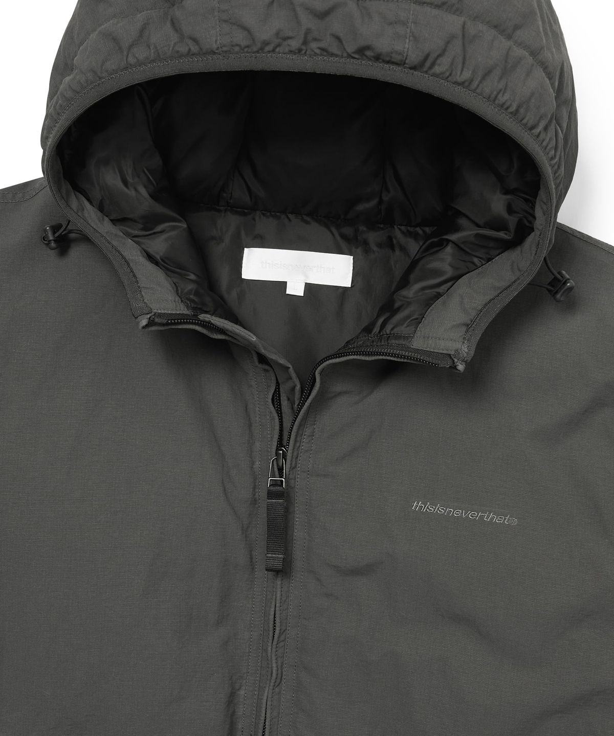 디스이즈네버댓(THISISNEVERTHAT) Washed Down Puffer Jacket Charcoal