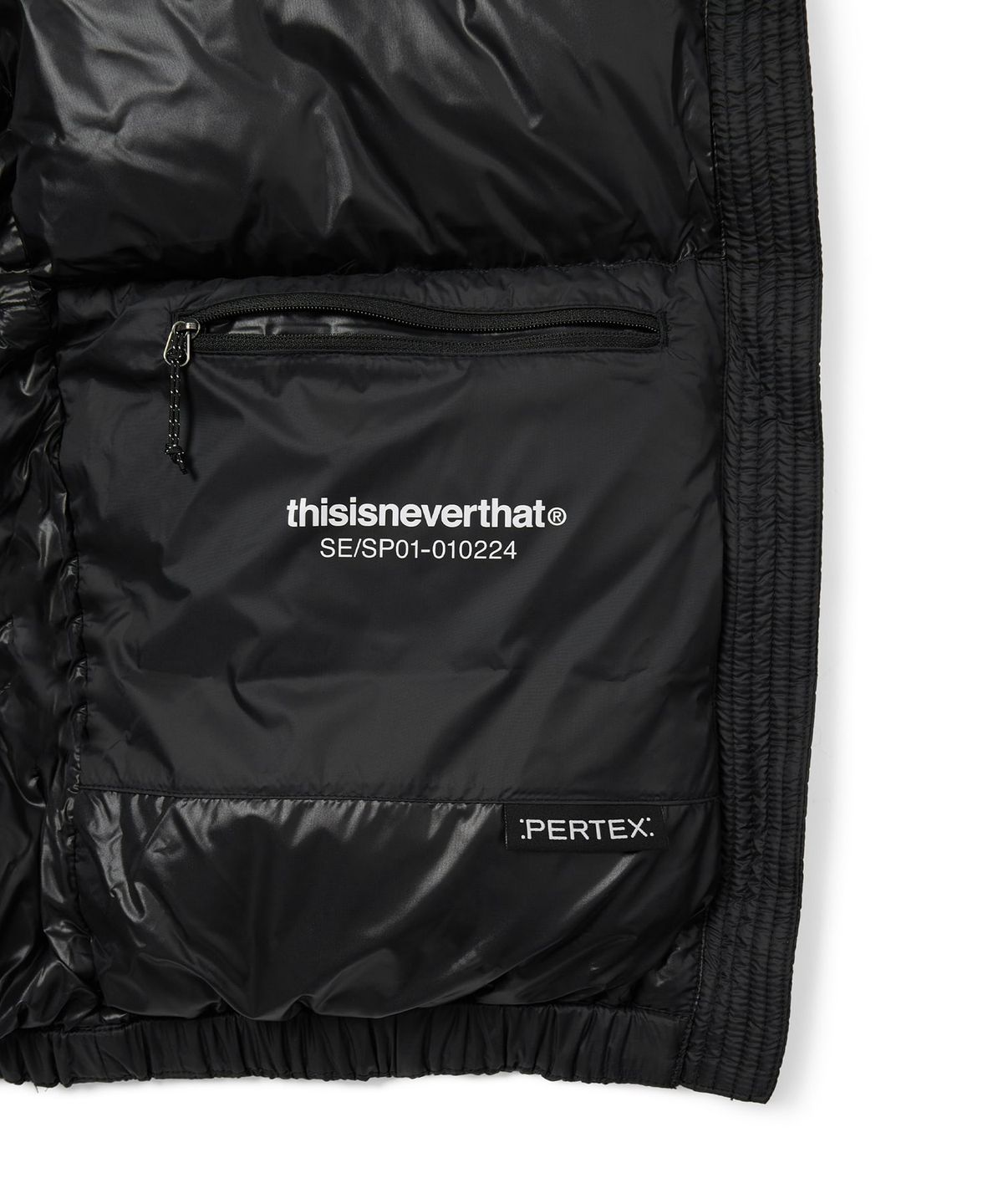 디스이즈네버댓(THISISNEVERTHAT) PERTEX T Down Jacket Black