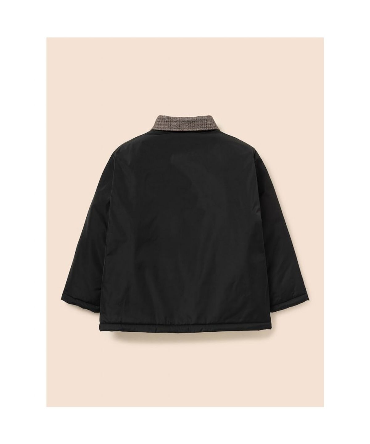 빈폴 키즈(BEANPOLE KIDS) 클래식 건클럽 체크 포인트 재킷형 패딩 점퍼  블랙 (BI6938U045)