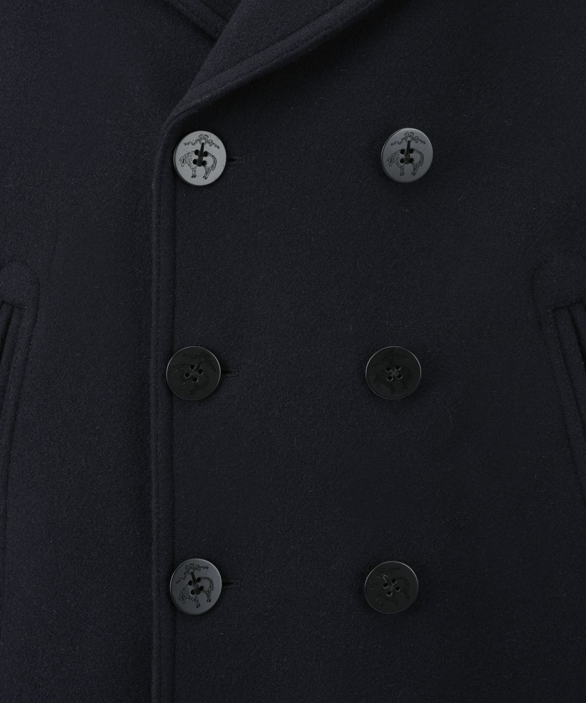 브룩스 브라더스(BROOKS BROTHERS) 더블 피코트 (네이비) (BBCZMBG403)