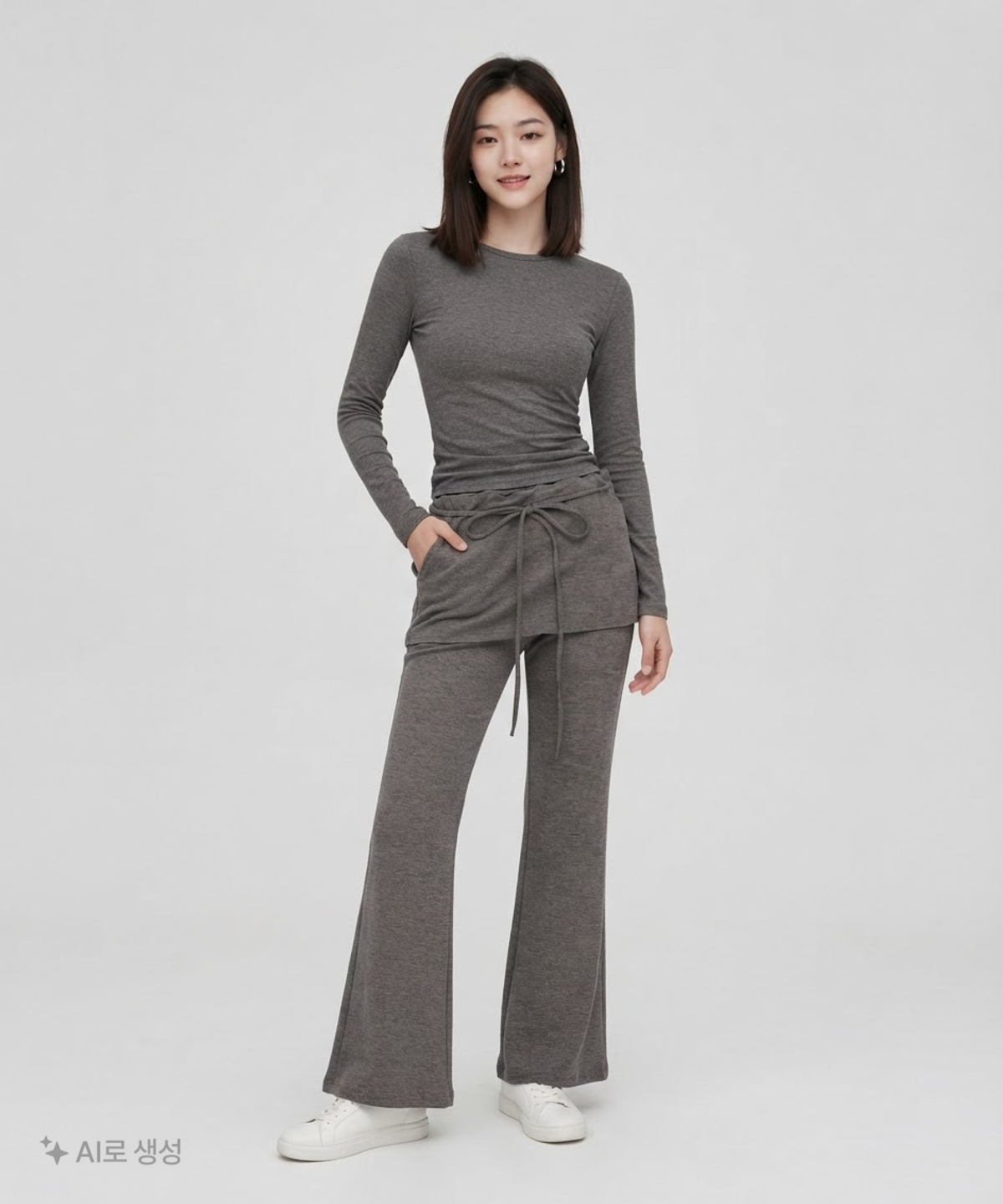 미쏘(MIXXO) 리본 스커트 레이어드 팬츠_MIWTMG41SS MIWTMG81QS M