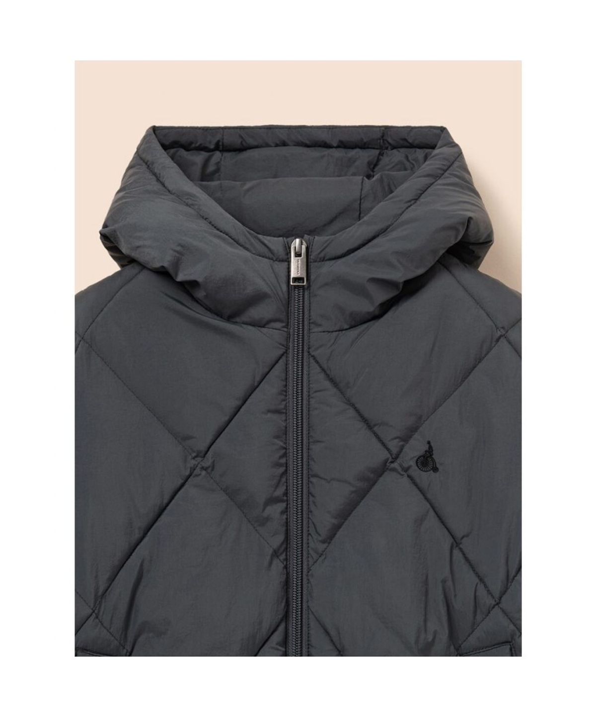 빈폴 키즈(BEANPOLE KIDS) 후드 퀼팅 볼패딩  애쉬 (BI6938U144)