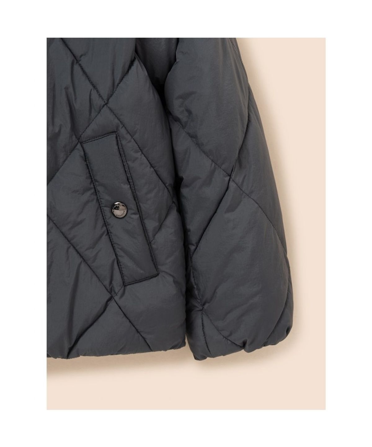 빈폴 키즈(BEANPOLE KIDS) 후드 퀼팅 볼패딩  애쉬 (BI6938U144)