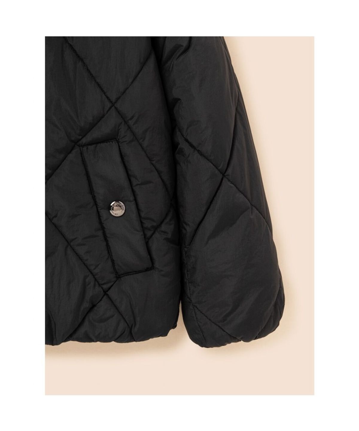 빈폴 키즈(BEANPOLE KIDS) 후드 퀼팅 볼패딩  블랙 (BI6938U145)
