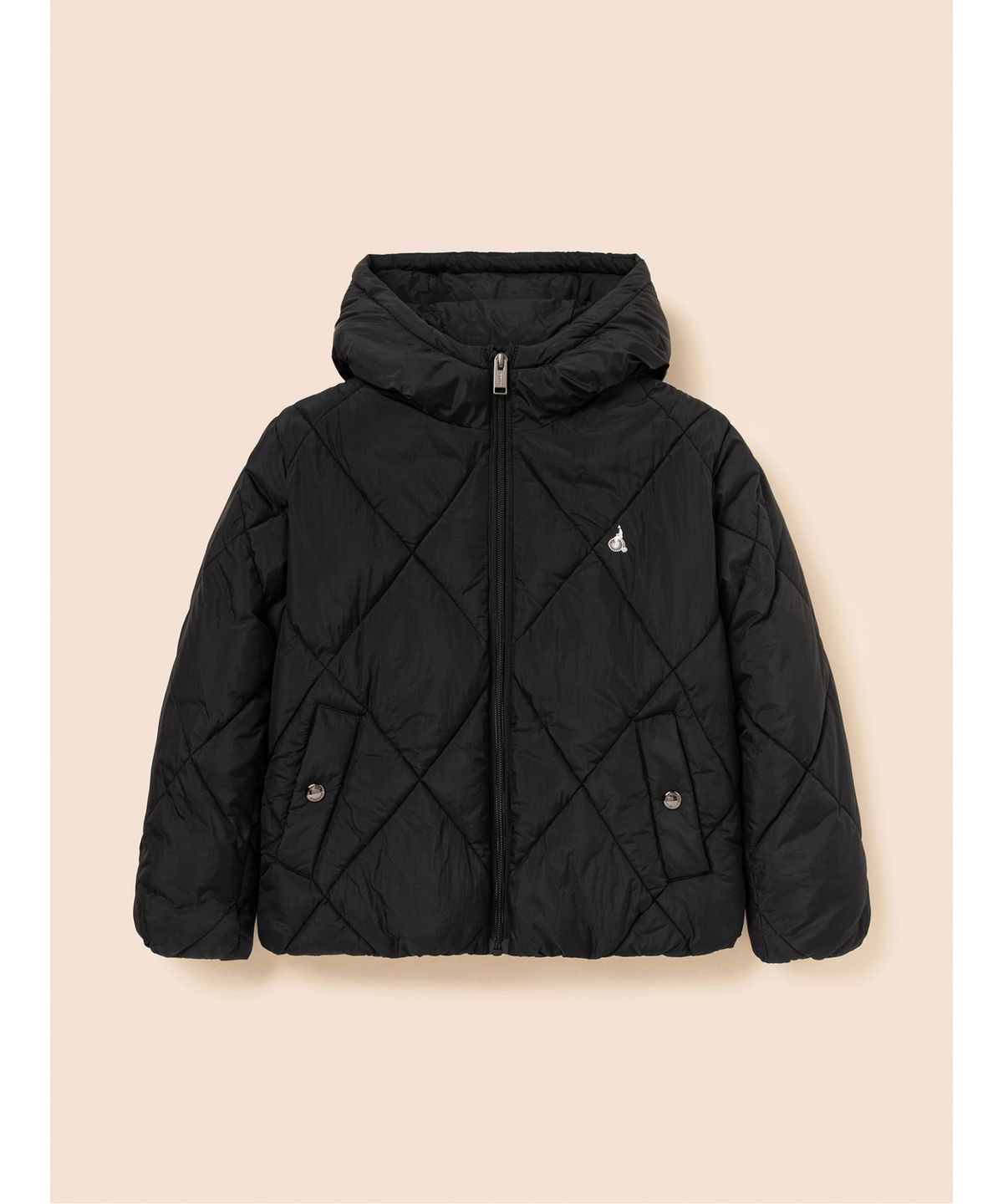 빈폴 키즈(BEANPOLE KIDS) 후드 퀼팅 볼패딩  블랙 (BI6938U145)