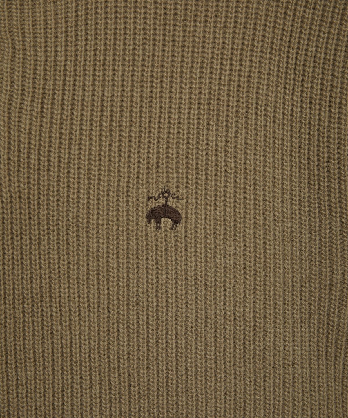 브룩스 브라더스(BROOKS BROTHERS) 텍스처 조직 하프 집업 스웨터 (베이지) (BBWZMOG423)