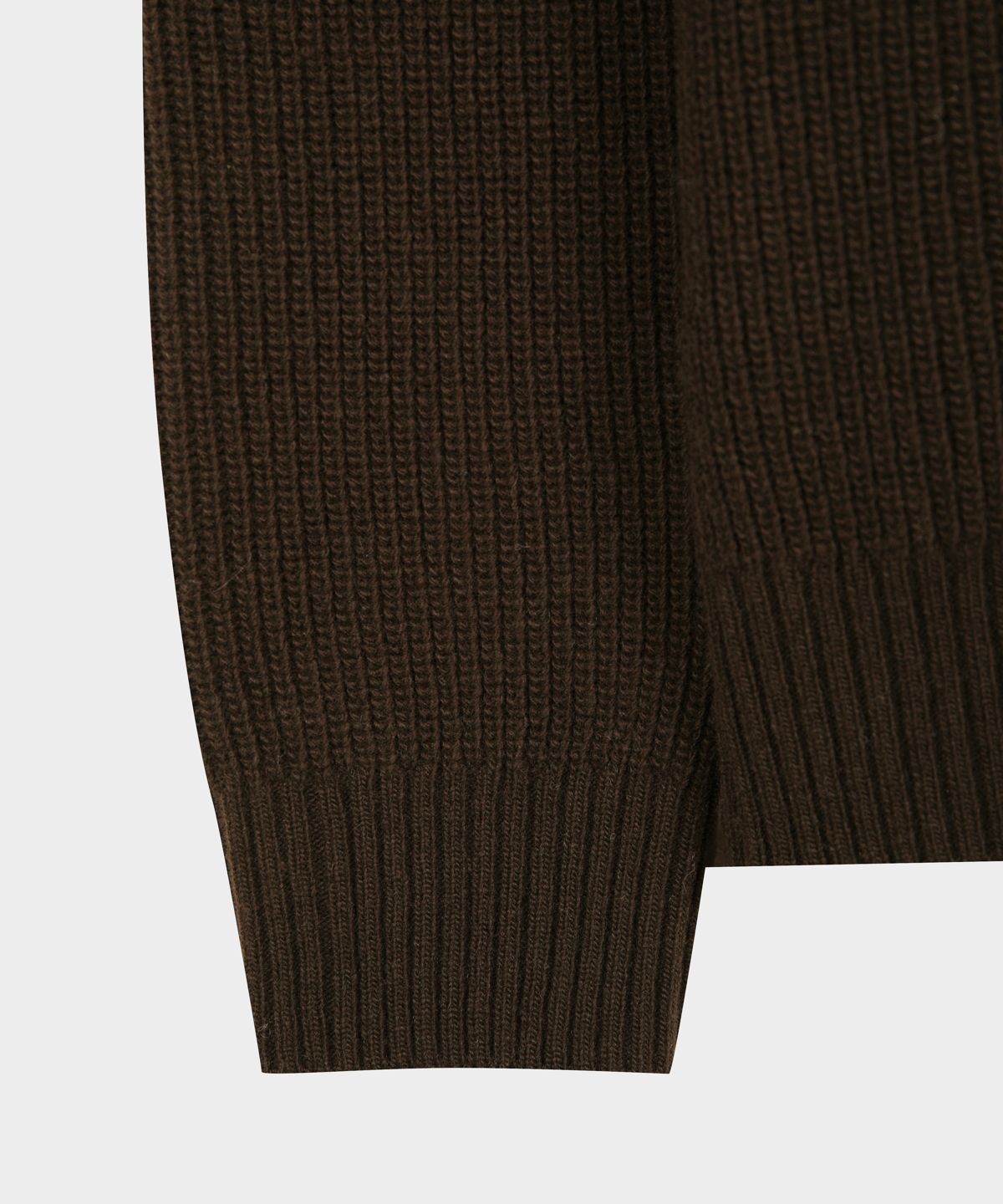 브룩스 브라더스(BROOKS BROTHERS) 텍스처 조직 하프 집업 스웨터 (브라운) (BBWZMOG423)