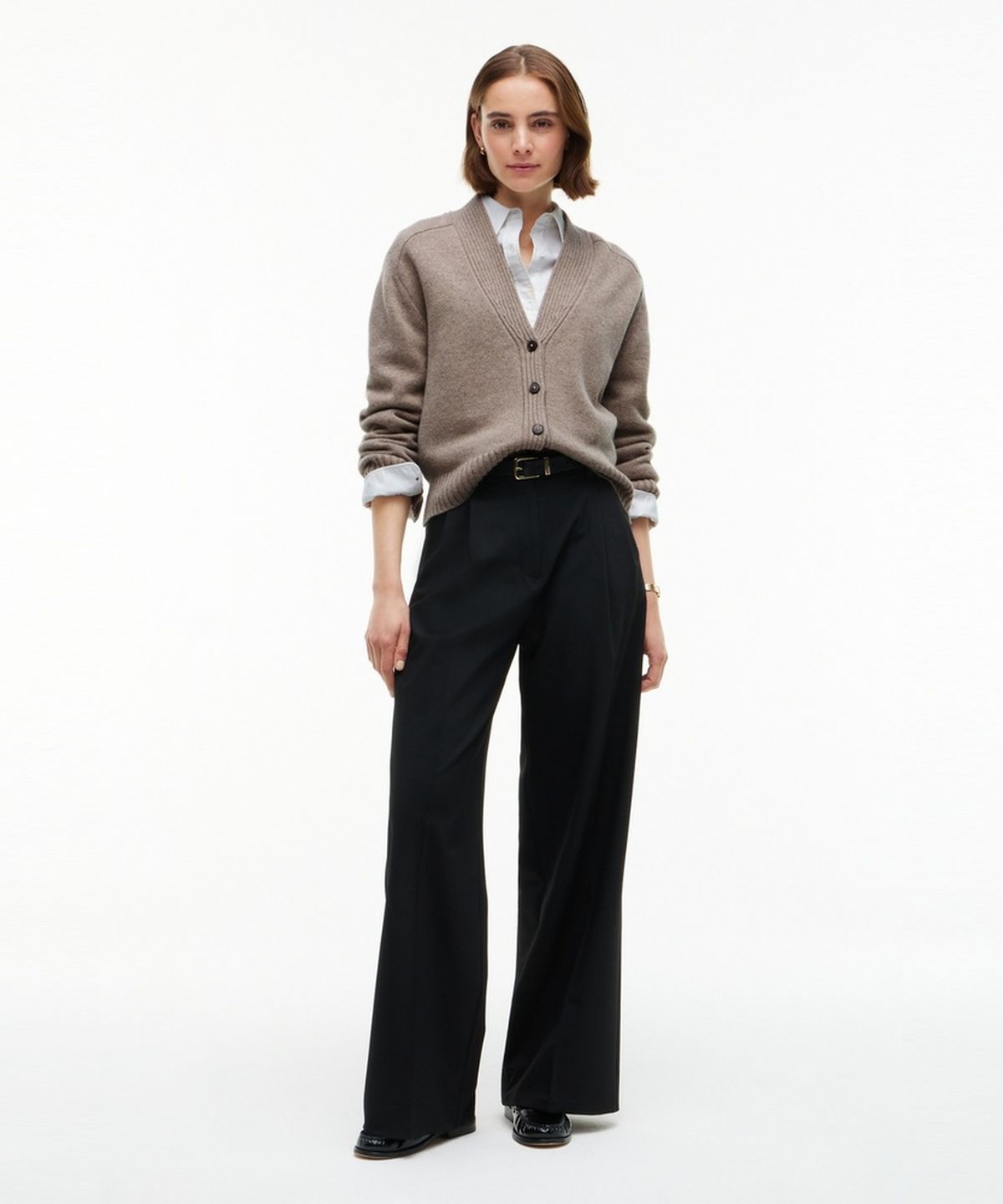 타미힐피거(TOMMY HILFIGER) 블렌드 브이넥 가디건 (T22G7KCD083WT10F6)