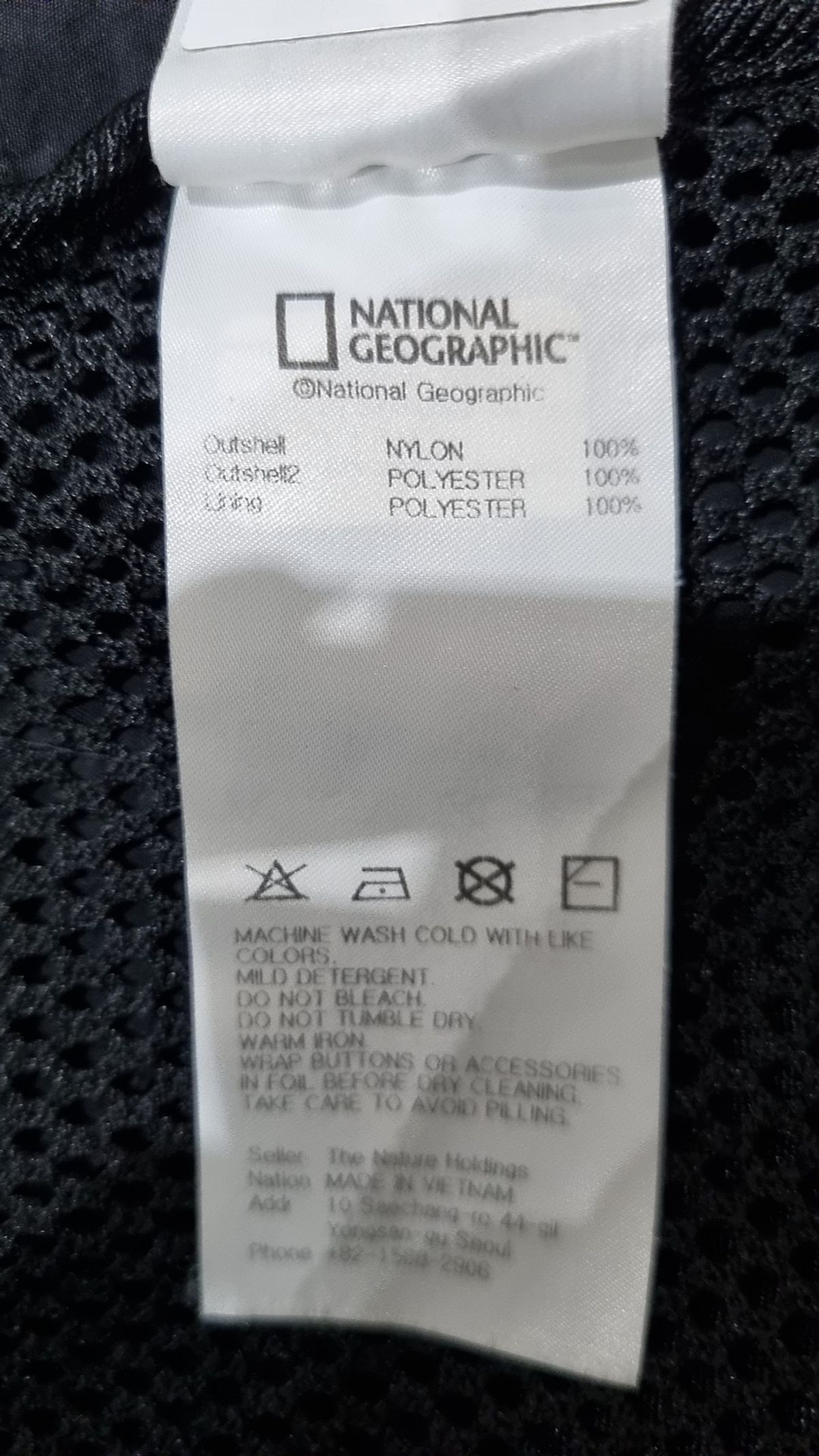 내셔널지오그래픽(NATIONALGEOGRAPHIC) N232MVT020 메쉬 V넥 베스트 CARBON 100