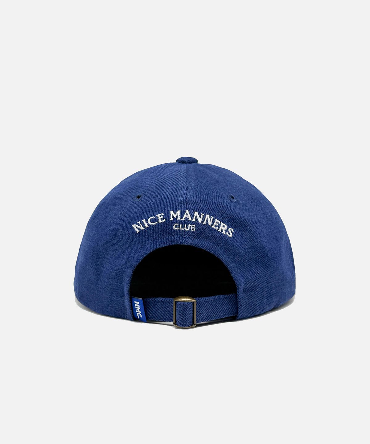 나이스 매너스 클럽(NICE MANNERS CLUB) NMC 볼캡 6패널 겔러리 인디고