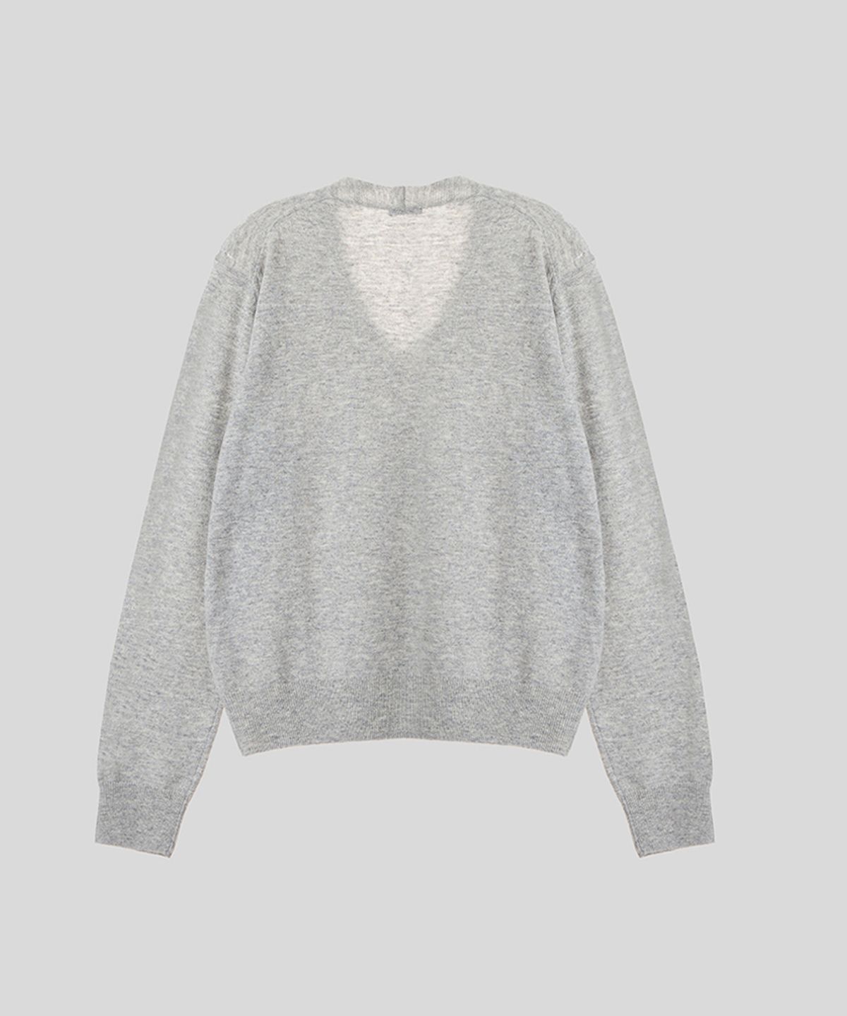 닌닛(NINNIT) Cashmere wool blended v-neck knit (GREY)