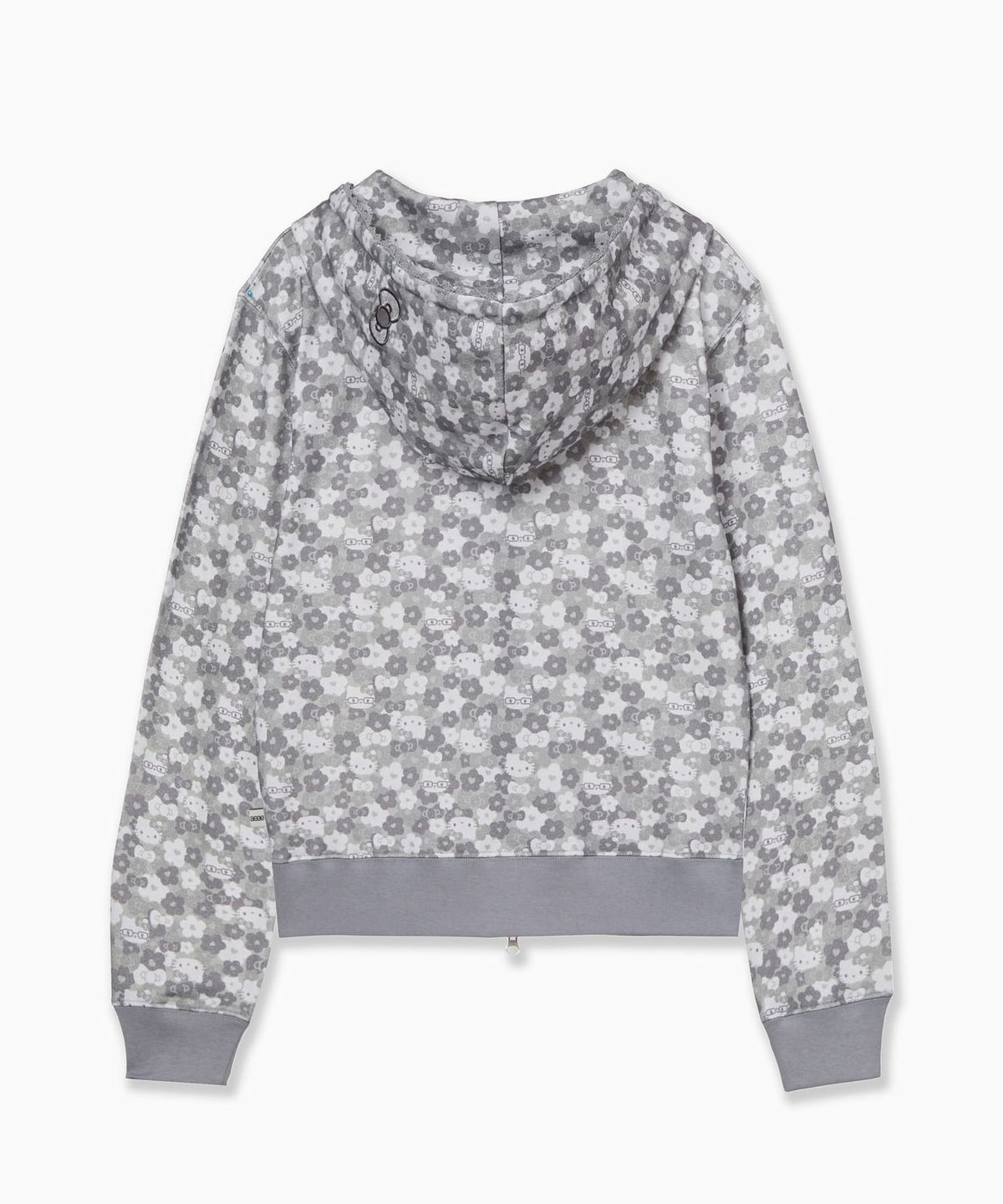 에이이에이이(AEAE) HELLO KITTY PATTERN ZIP UP HOODIE [GREY]