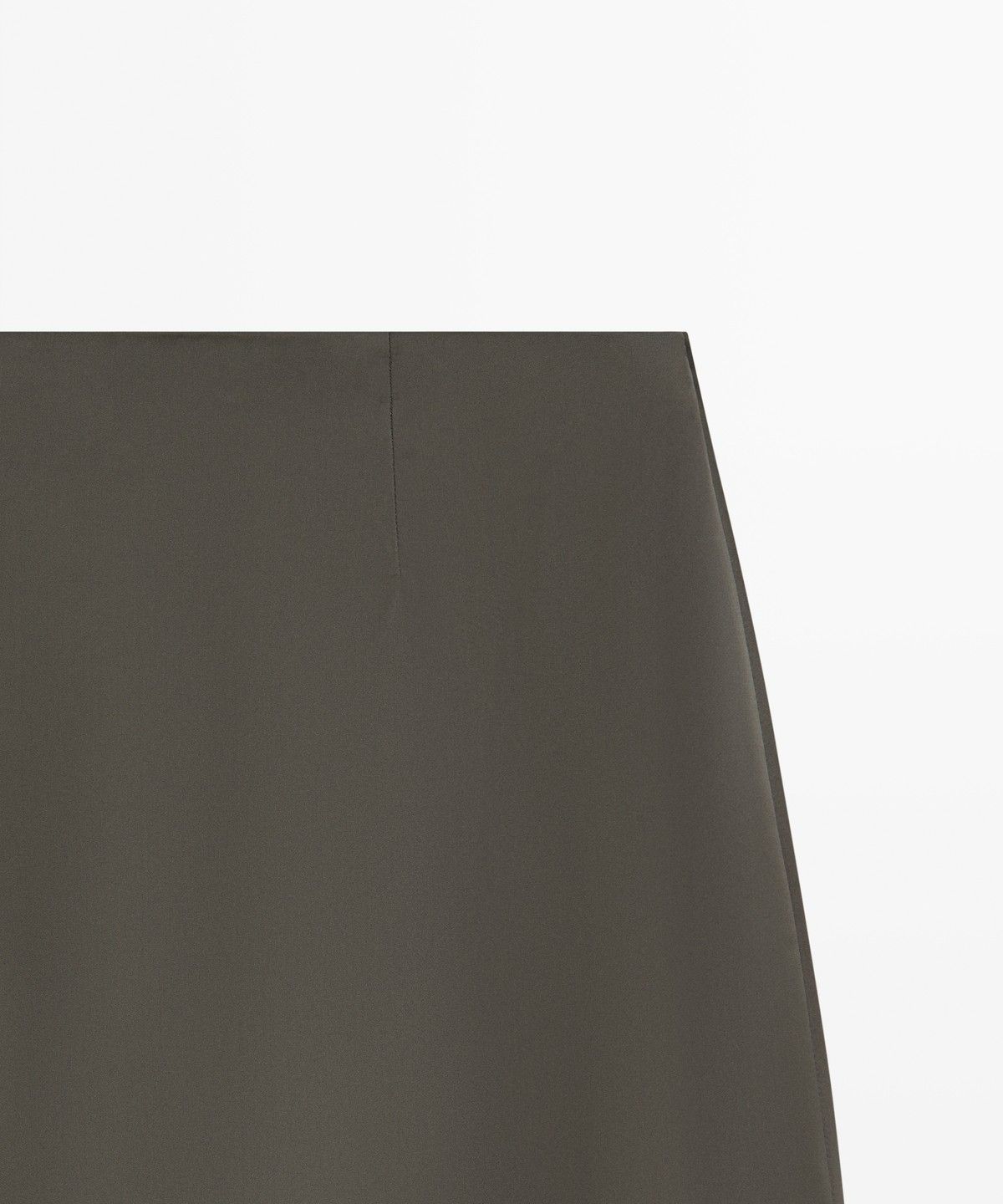 마시모두띠(MASSIMO DUTTI) 레이스 새틴 미디 스커트