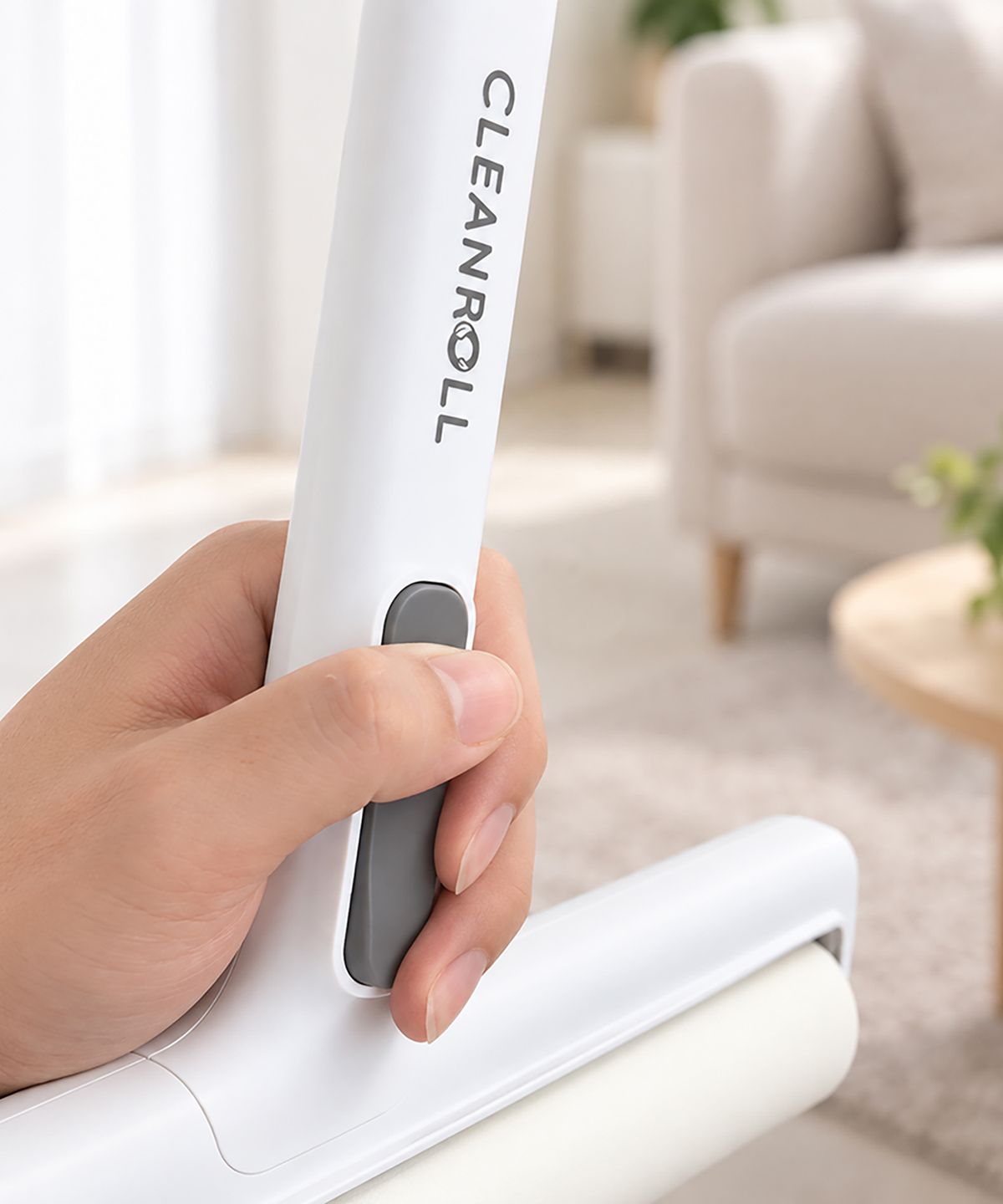 크린롤(CLEANROLL) 원터치 초대형 와이드 35cm 돌돌이 테이프클리너 롤크리너 사선컷팅 대형+리필 60매x1롤