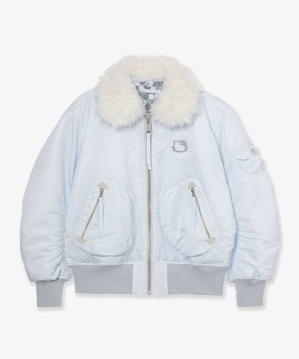 에이이에이이(AEAE) HELLO KITTY BOMBER JACKET [ICE]