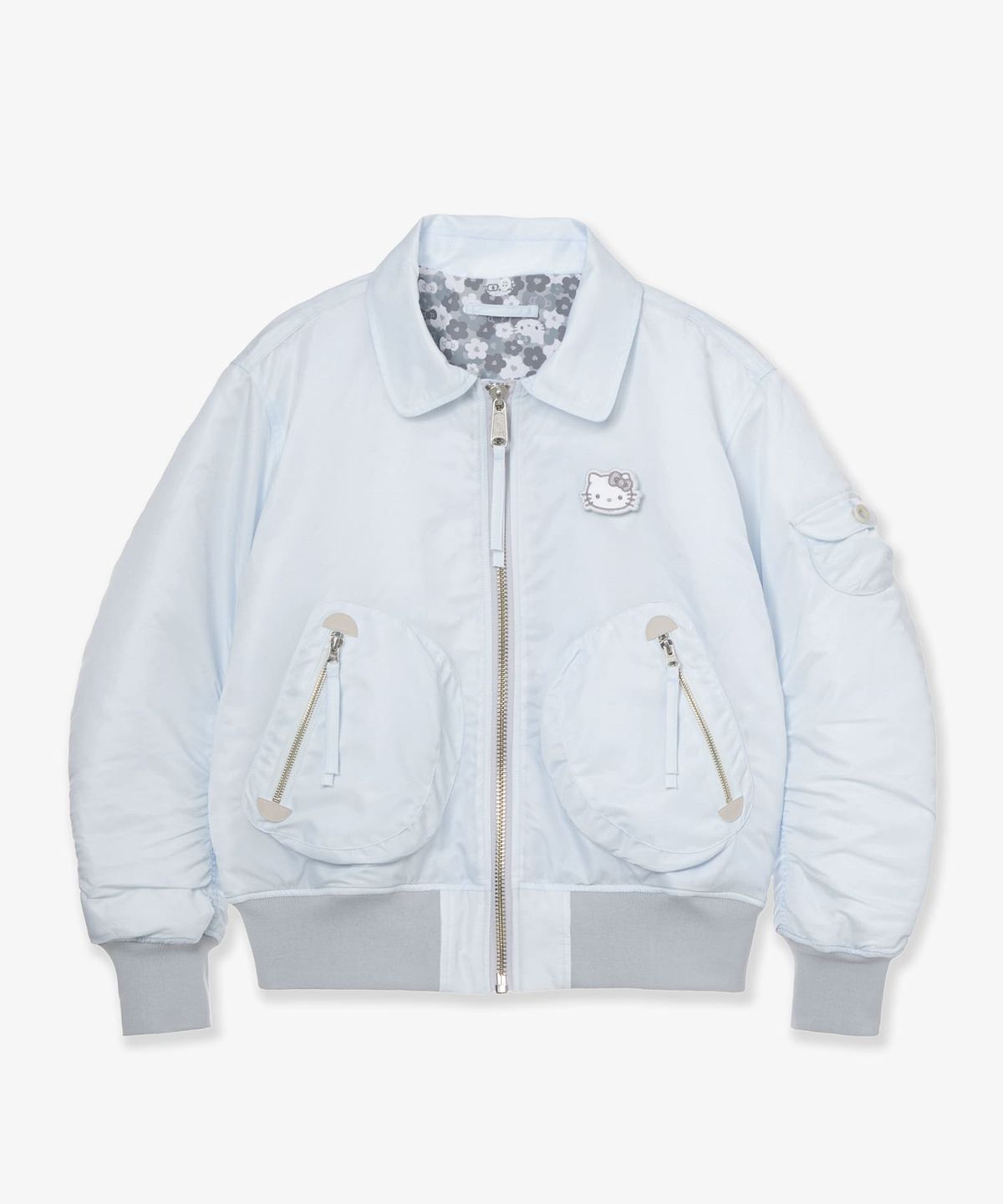 에이이에이이(AEAE) HELLO KITTY BOMBER JACKET [ICE]