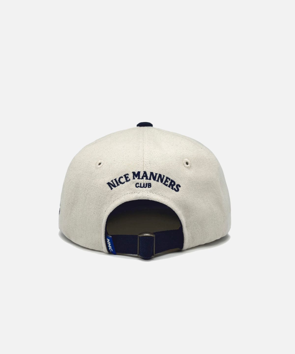 나이스 매너스 클럽(NICE MANNERS CLUB) NMC 볼캡 5패널 OFFDAY 오프화이트/네이비