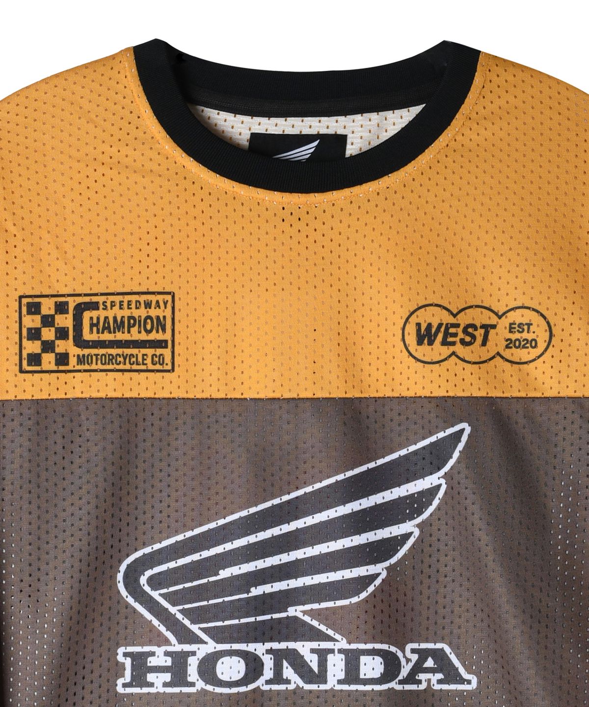 핍스 모터사이클(PHYPS MOTORCYCLE) Color Block Mesh Jersey Orange