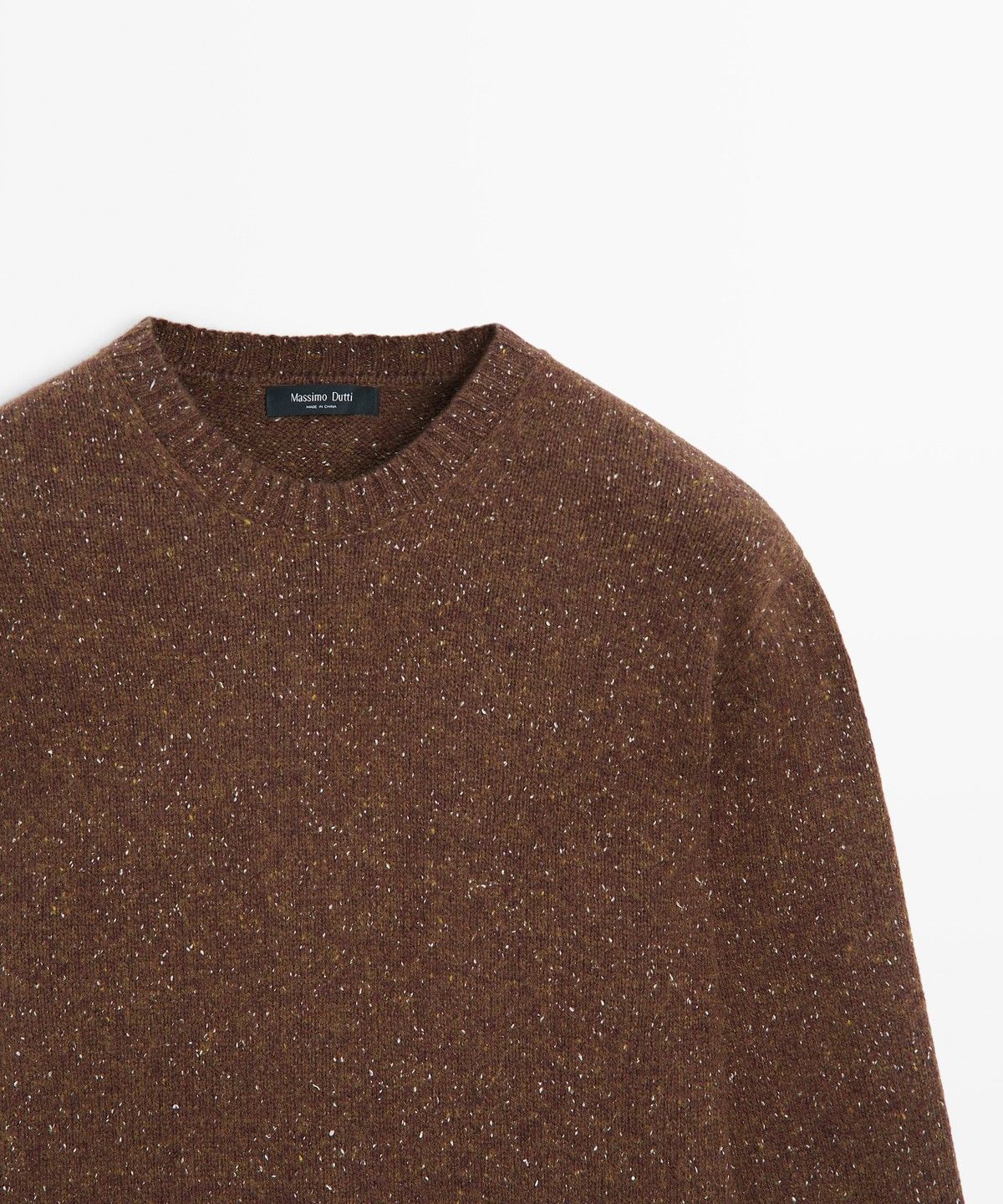 마시모두띠(MASSIMO DUTTI) 울 혼방 멜란지 니트